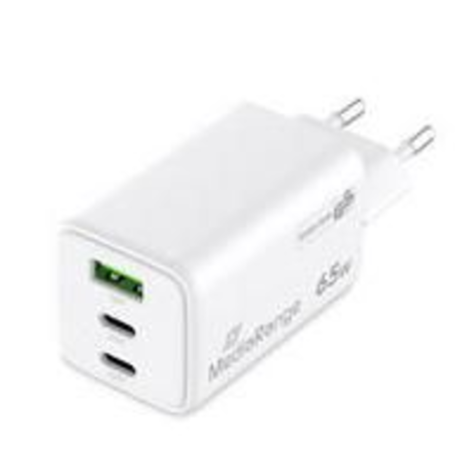 MediaRange Charger 65W 3-port 1x USB-A2x USB-C GaN White