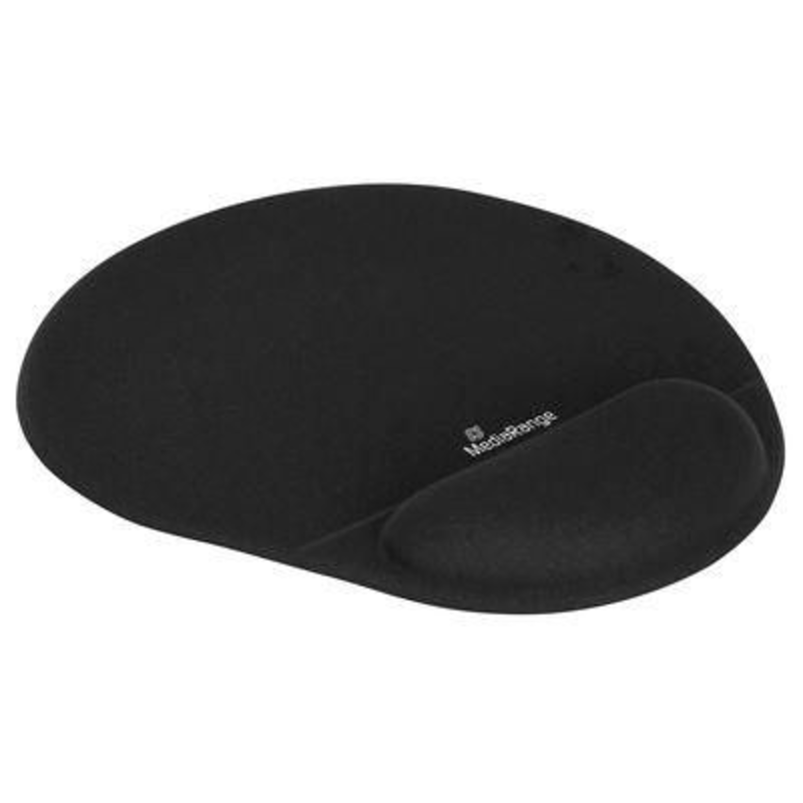 MEDIARANGE MROS250 Black Monochromatic Fabric Wrist Rest Anti-slip Base