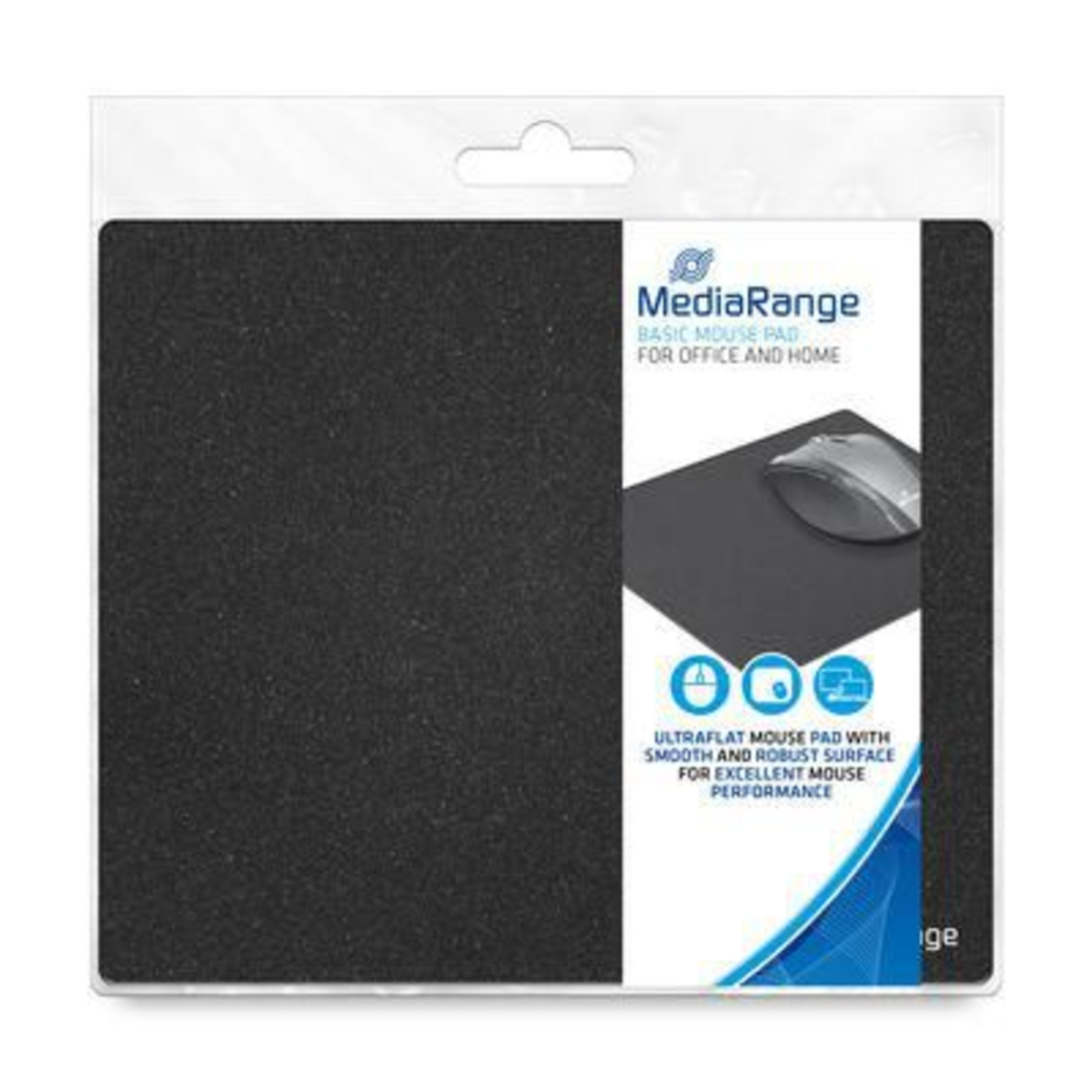 MEDIARANGE MROS251 Black Monochromatic Fabric Anti-slip Base