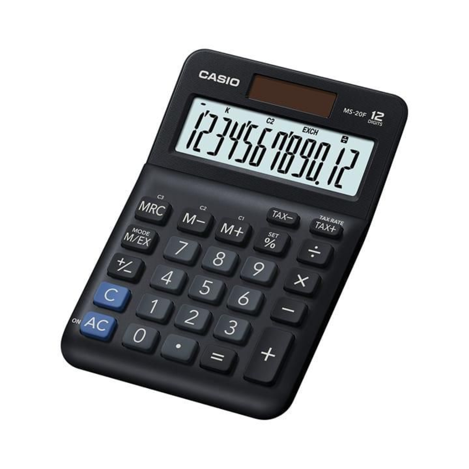 Casio Desktop Calculator Black Display Digits 12 Battery-powered Solar-powered W X H D 101 148.5 27.