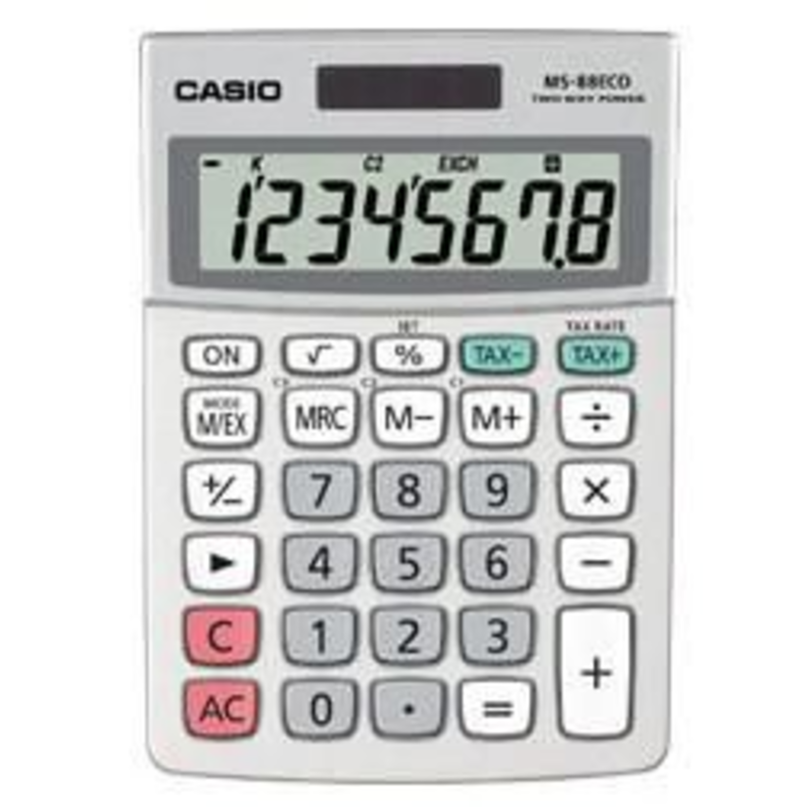 CASIO MS-88ECO Desktop Calculator Silver