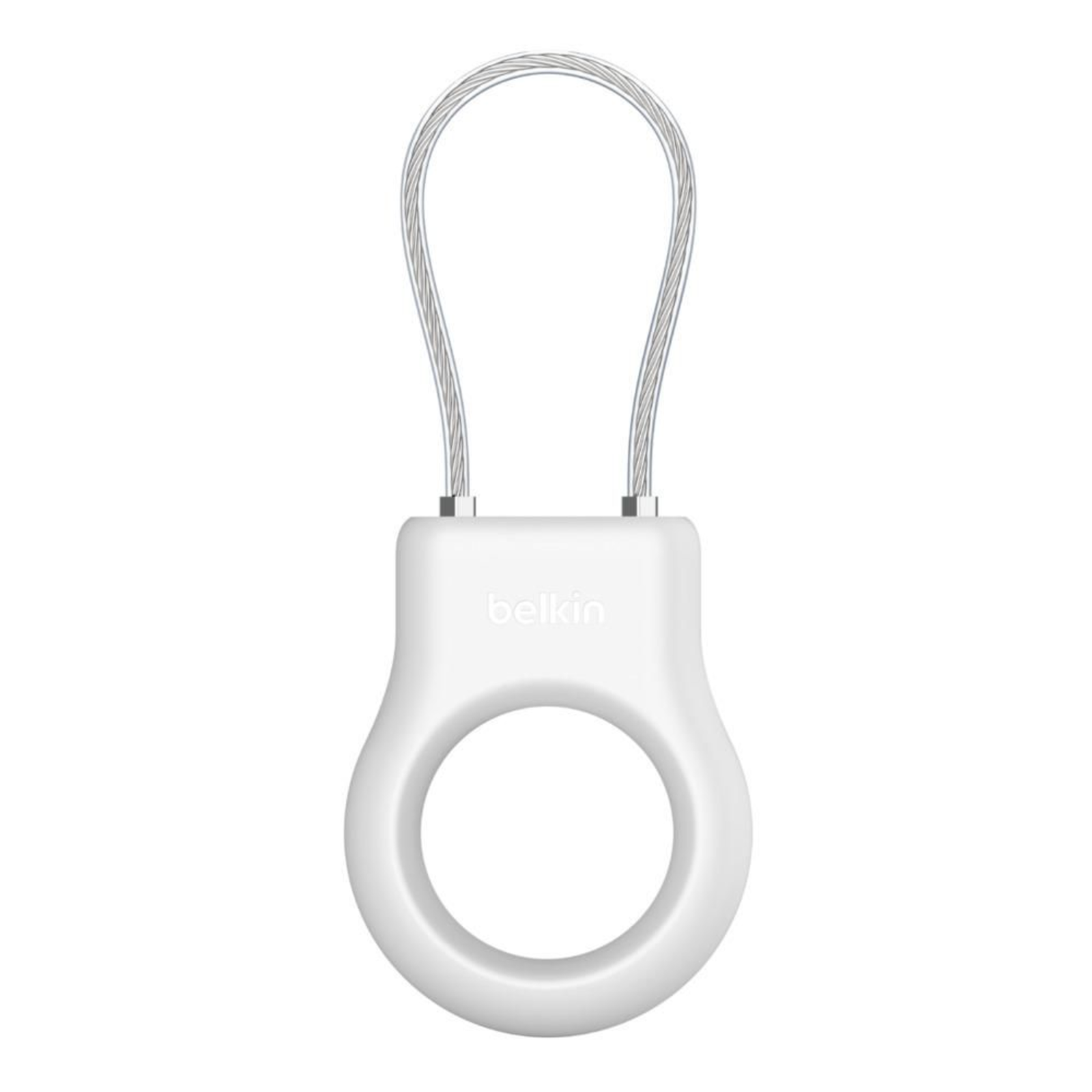 BELKIN SECURE HOLDER with WIRE CABLE for AIRTAG WHITE