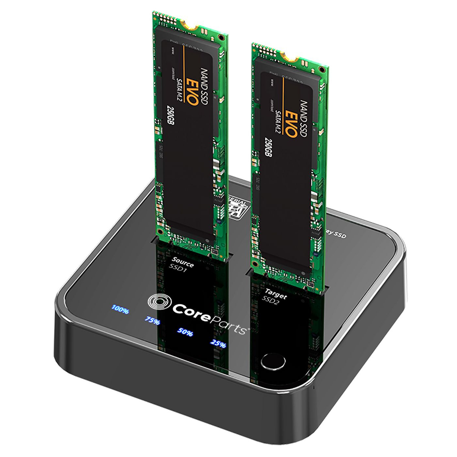 CoreParts USB Gen2 (10Gbps) SSD Cloner for SATA M.2 USB-C