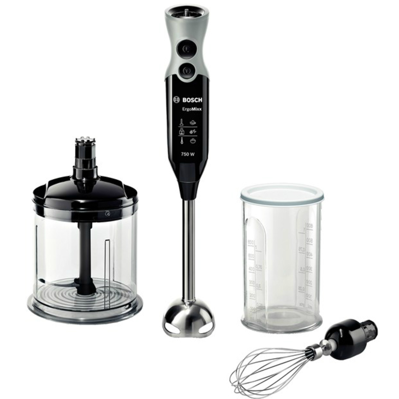 Bosch ErgoMixx MSM67160 Hand Blender with Turbo Function Black/Green