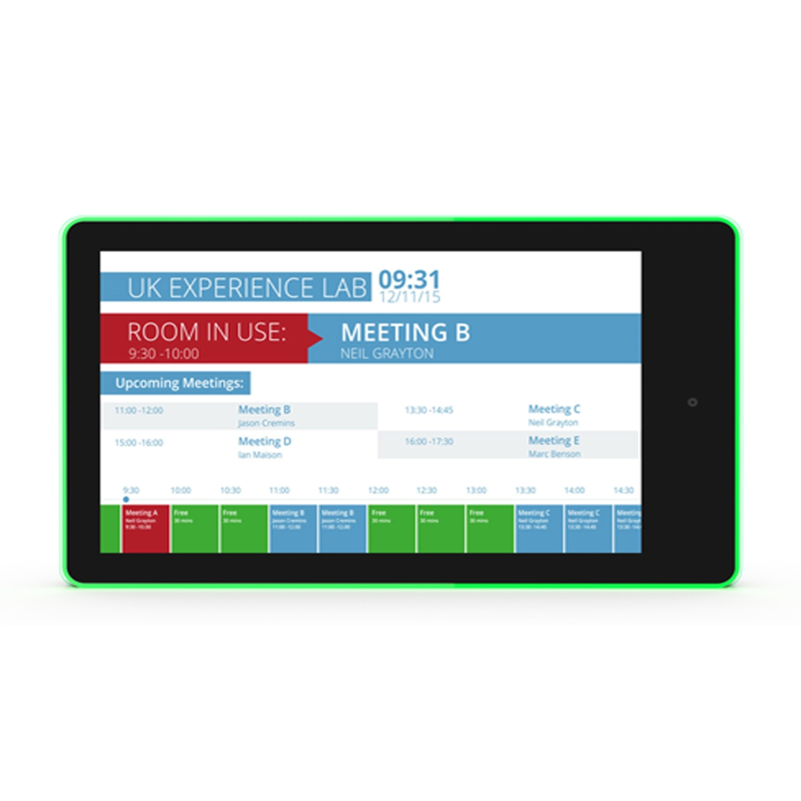 ALLNET Meeting Room RGB LED Tablet 10-inch RK3288 Android 10 And NFC/RFID