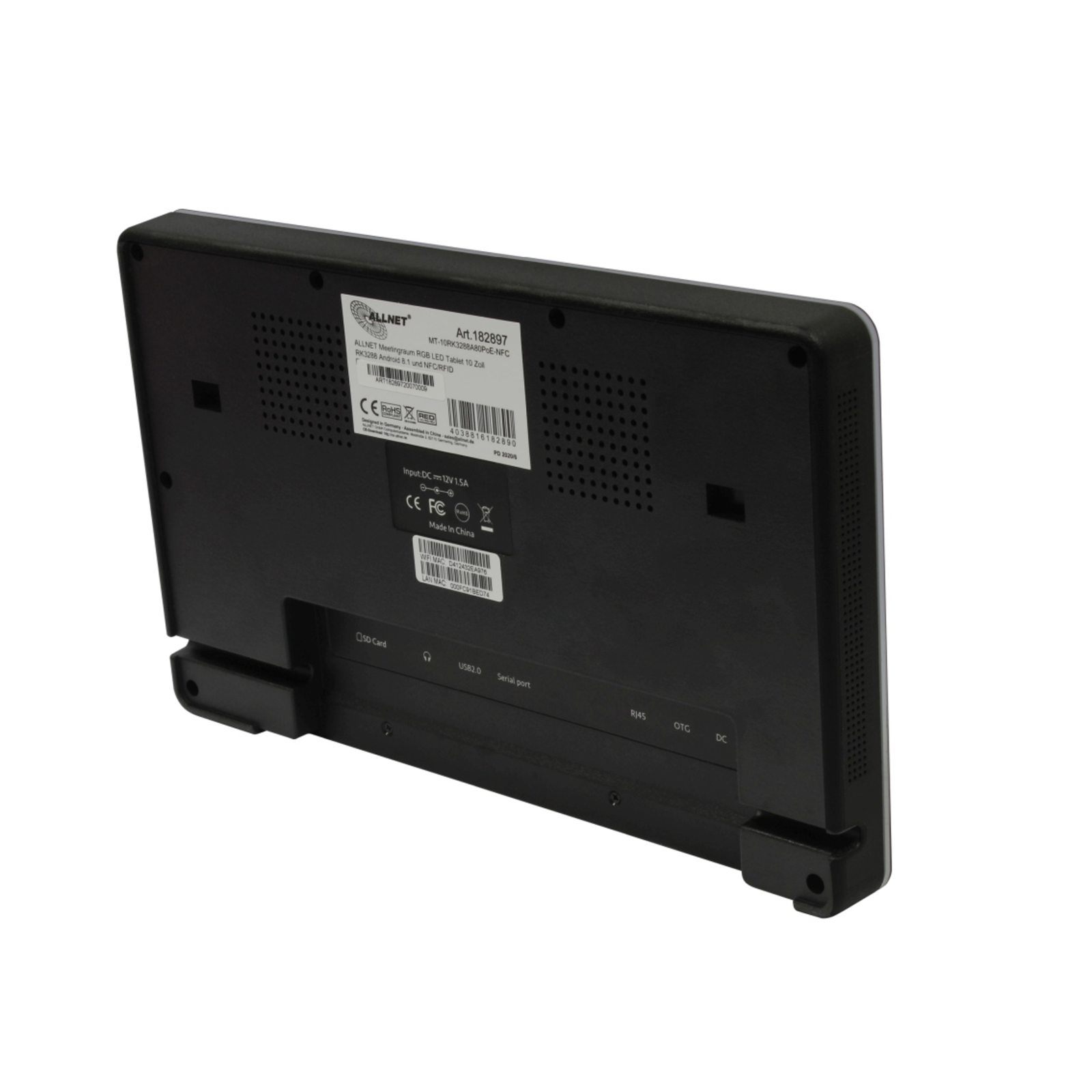 ALLNET Meeting Room RGB LED Tablet 10-inch RK3288 Android 10 And NFC/RFID