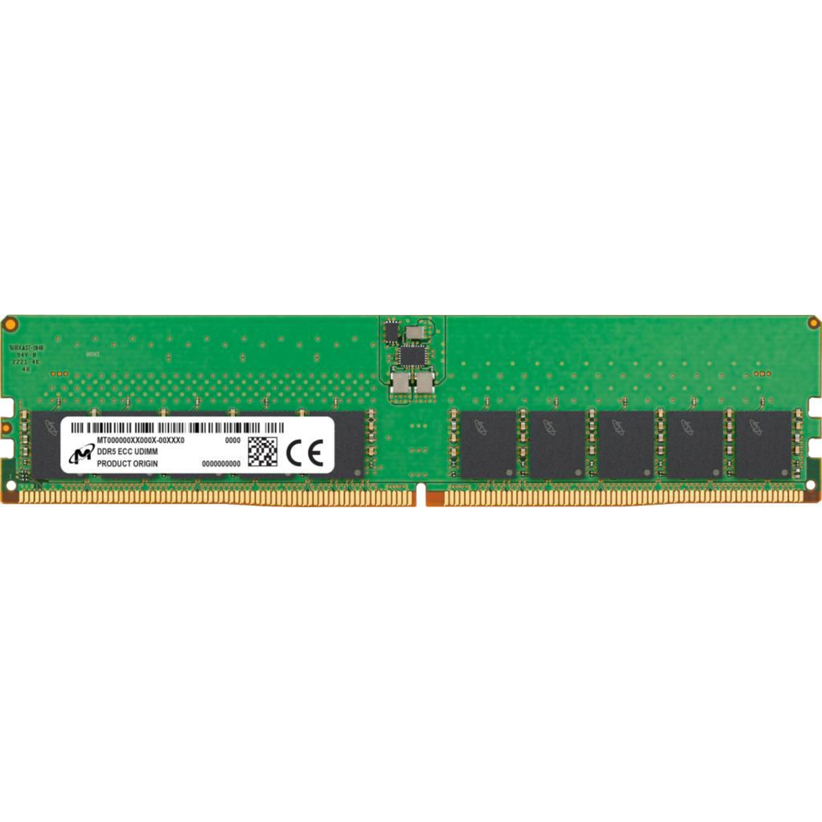 Crucial DDR5 Module 32 GB DIMM 288-PIN 5600 MHz PC5-44800 CL46 1.1 V Unbuffered ECC