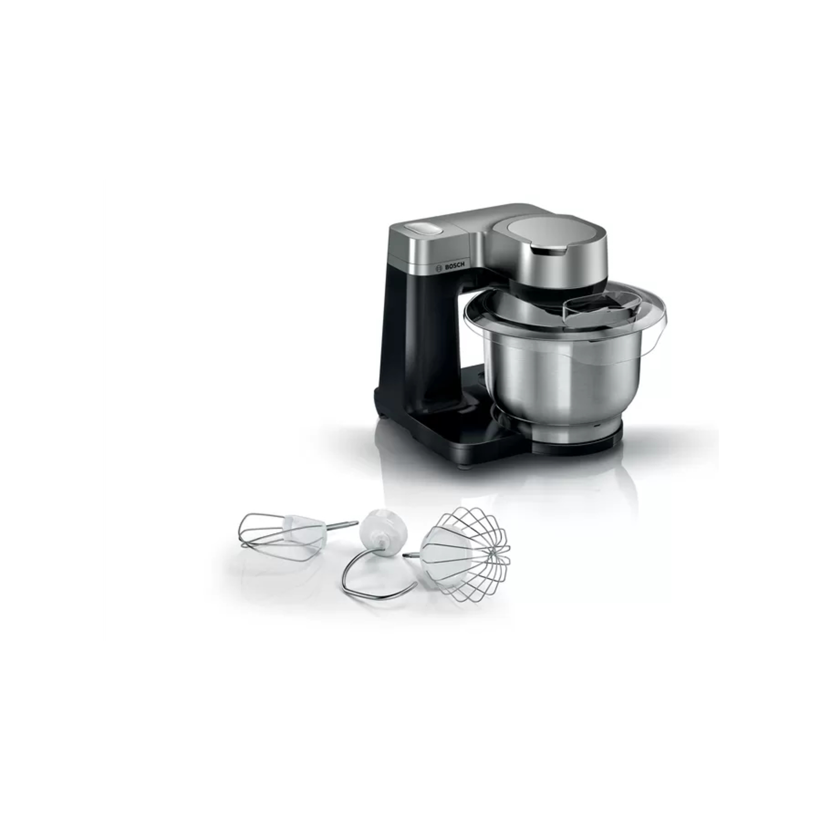 Bosch Series 2 MUMS2VM00 3.8 L Black Silver 1.1 M Stainless Steel Plastic 900 W