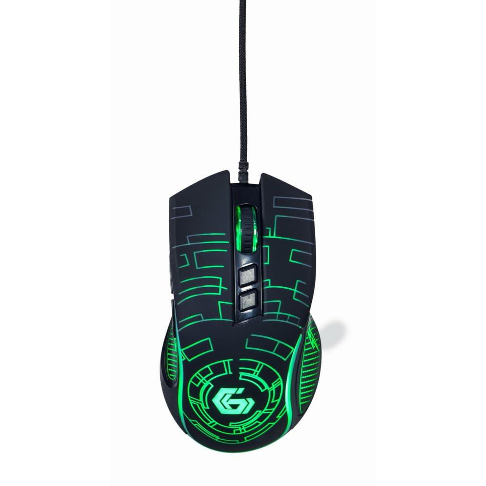 Gembird Mouse Ergonomic Right-handers 7 Buttons Wired USB2.0 Black Gift Boxtransparent Window