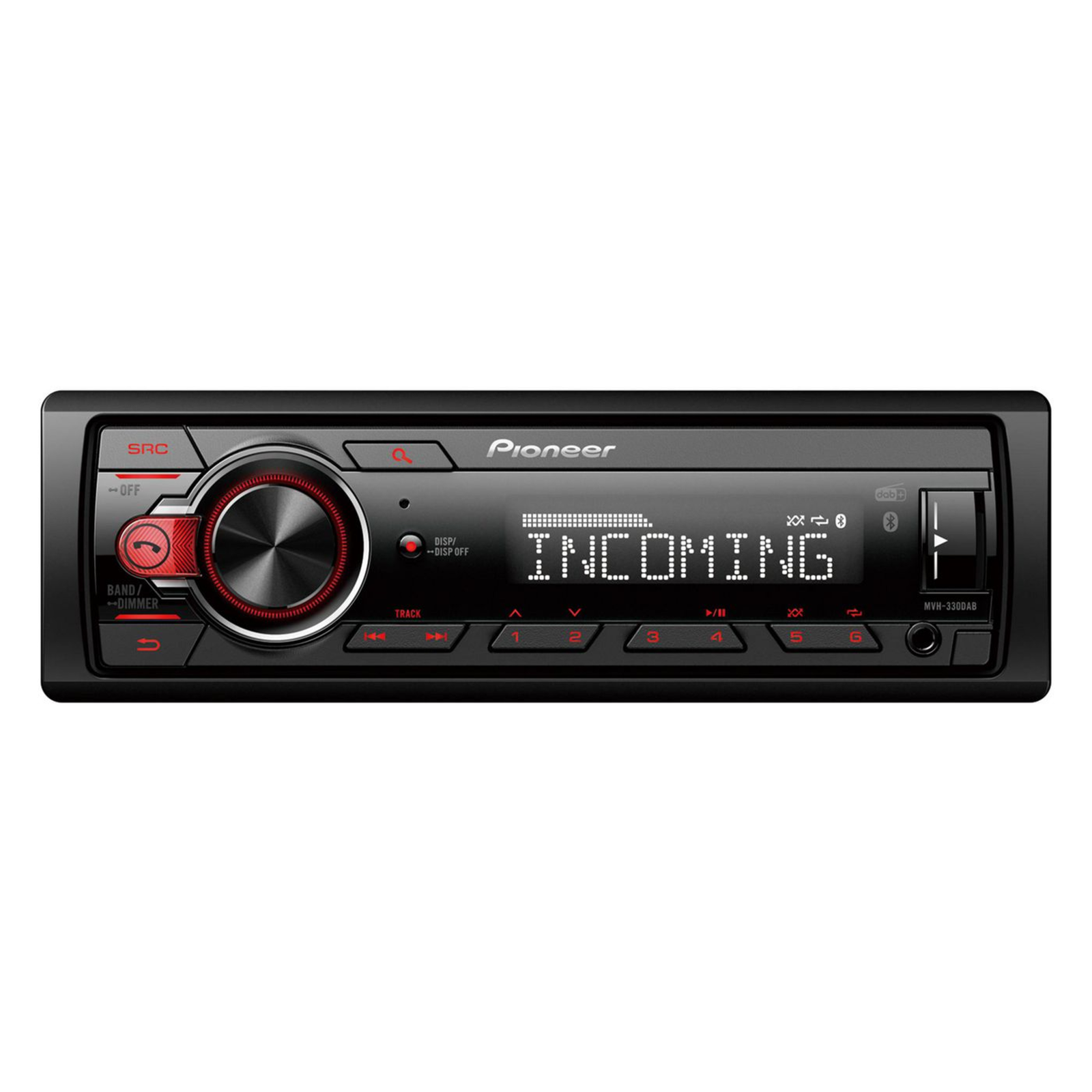 Pioneer MVH-330DAB Black 1 DIN 200 W 50 W Android AAC,FLAC,WAV,WMA