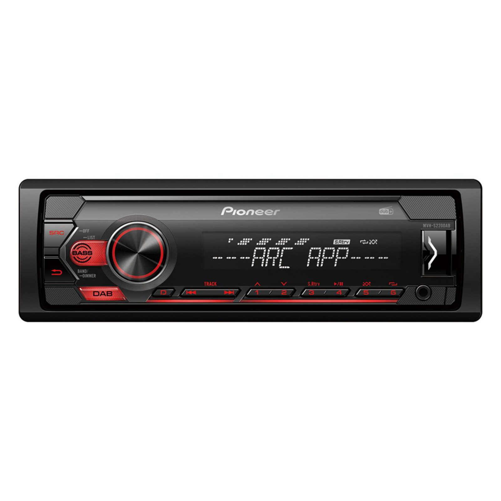 Pioneer MVH-S220DAB Black 1 DIN 200 W 4.0 Channels 50 W PTY