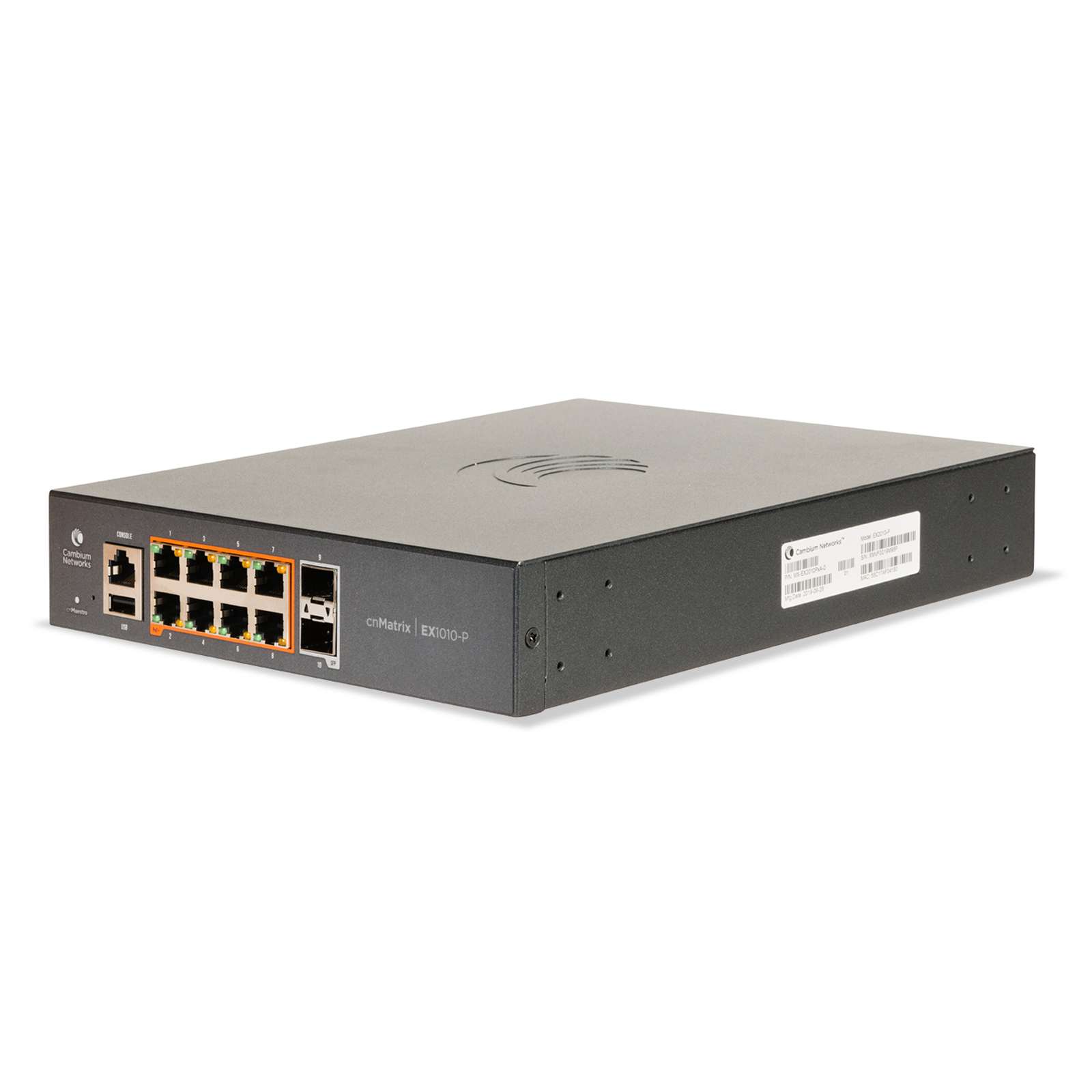Cambium Networks CnMatrix EX1010-P Managed L2-L3 Gigabit Ethernet 10-100-1000 Power over Ether