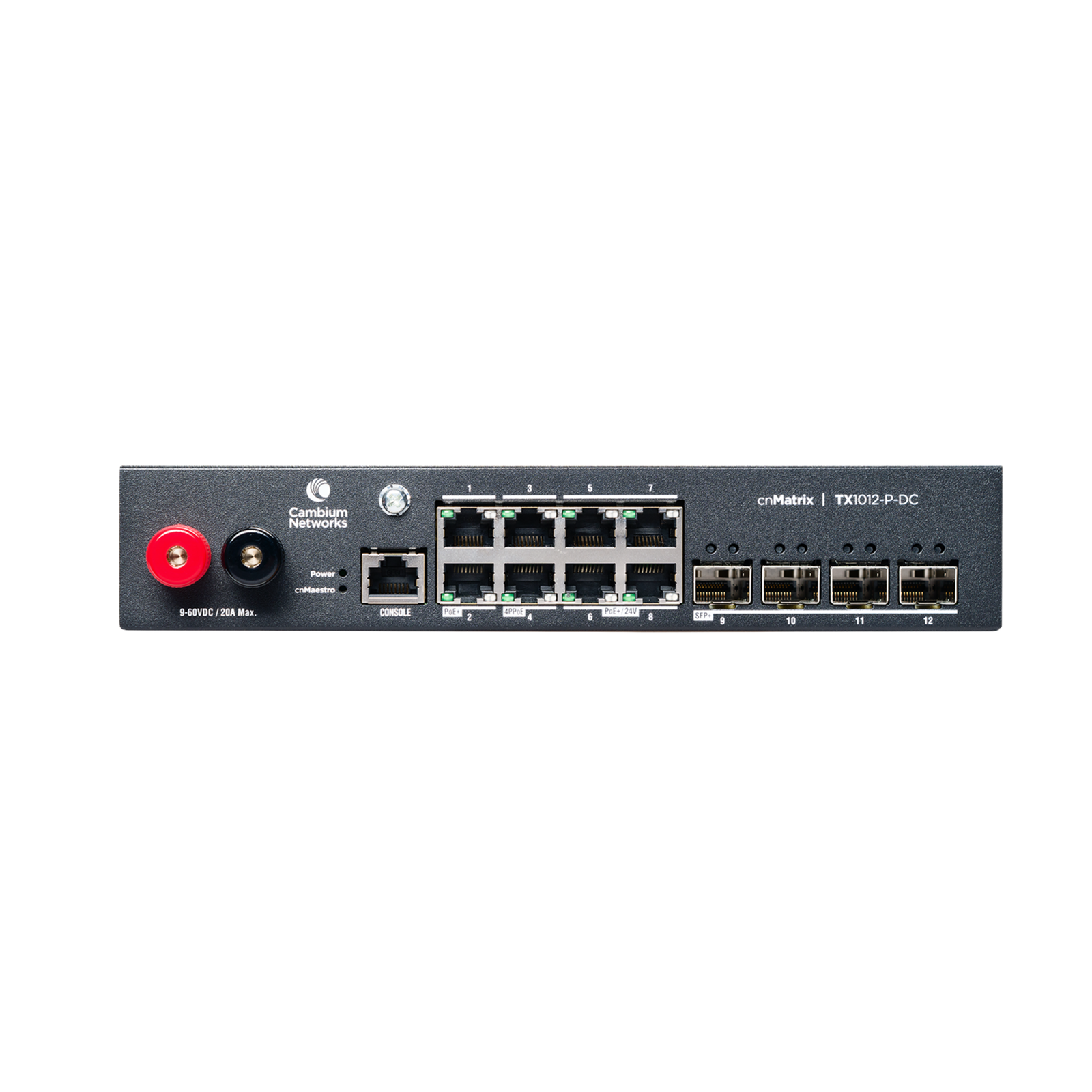 Cambium Networks CnMatrix Switch TX1012-P-DC Managed L2/L3 Gigabit Ethernet (10/100/1000) Pow