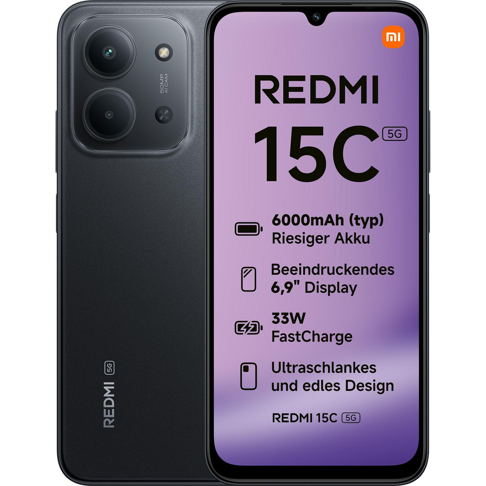 Xiaomi Redmi 15C 5G 4GB/128GB Black