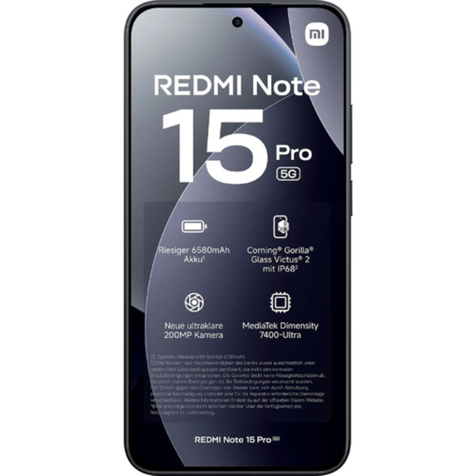 Xiaomi Redmi Note 15 Pro 5G Dual Sim Black 8+256GB