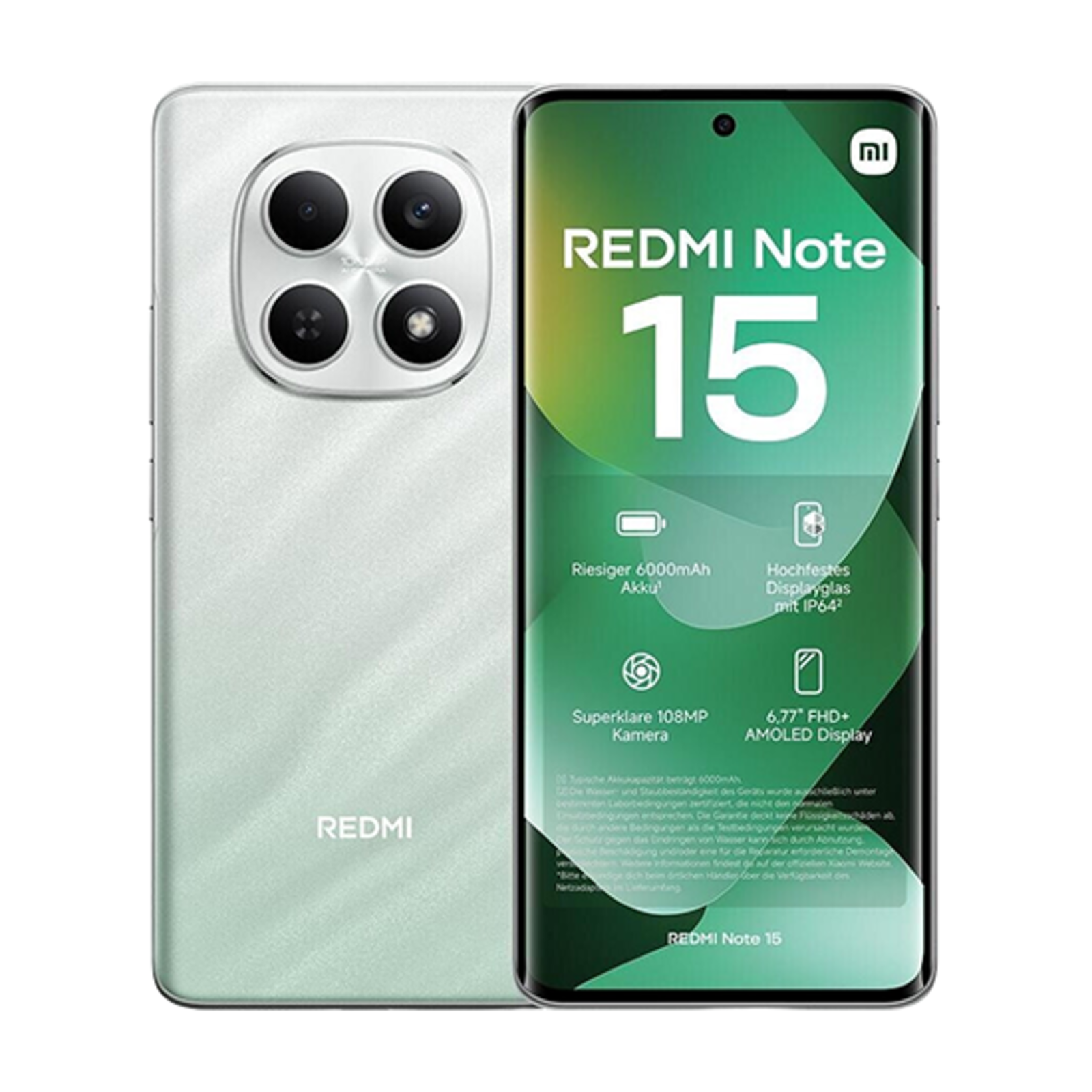 Xiaomi Redmi Note 15 256GB Mobile Phone Forest Green HyperOS 8 GB