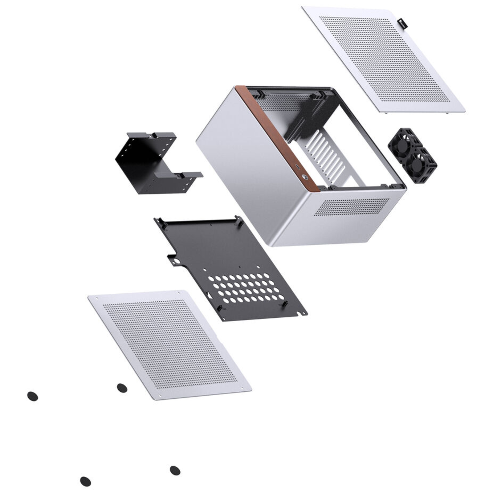 Jonsbo N10 PC Case Mini Tower ITX Silver