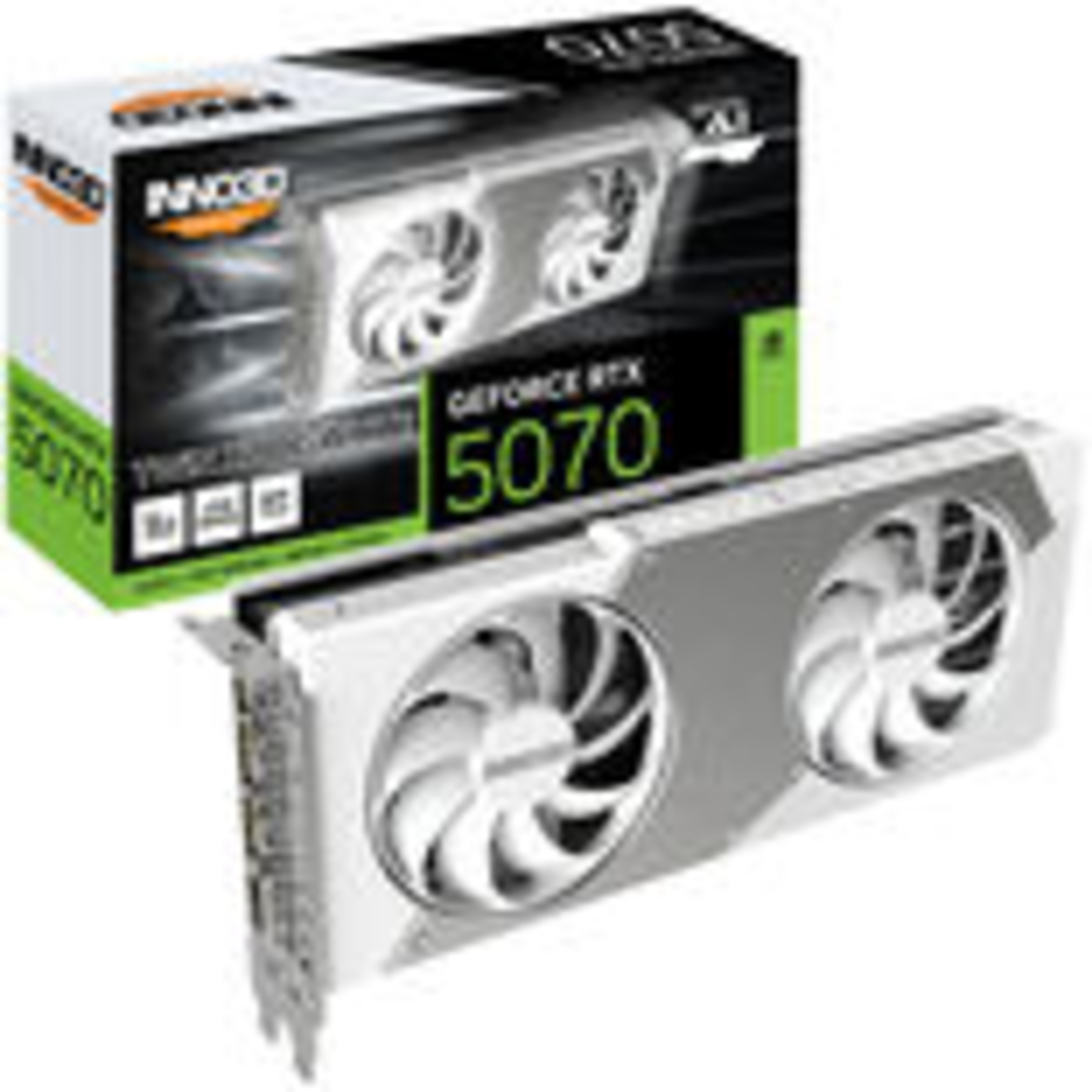 Inno3D GeForce RTX 5070 Twin X2 OC White 12GB GDDR7 RAM Graphics Card