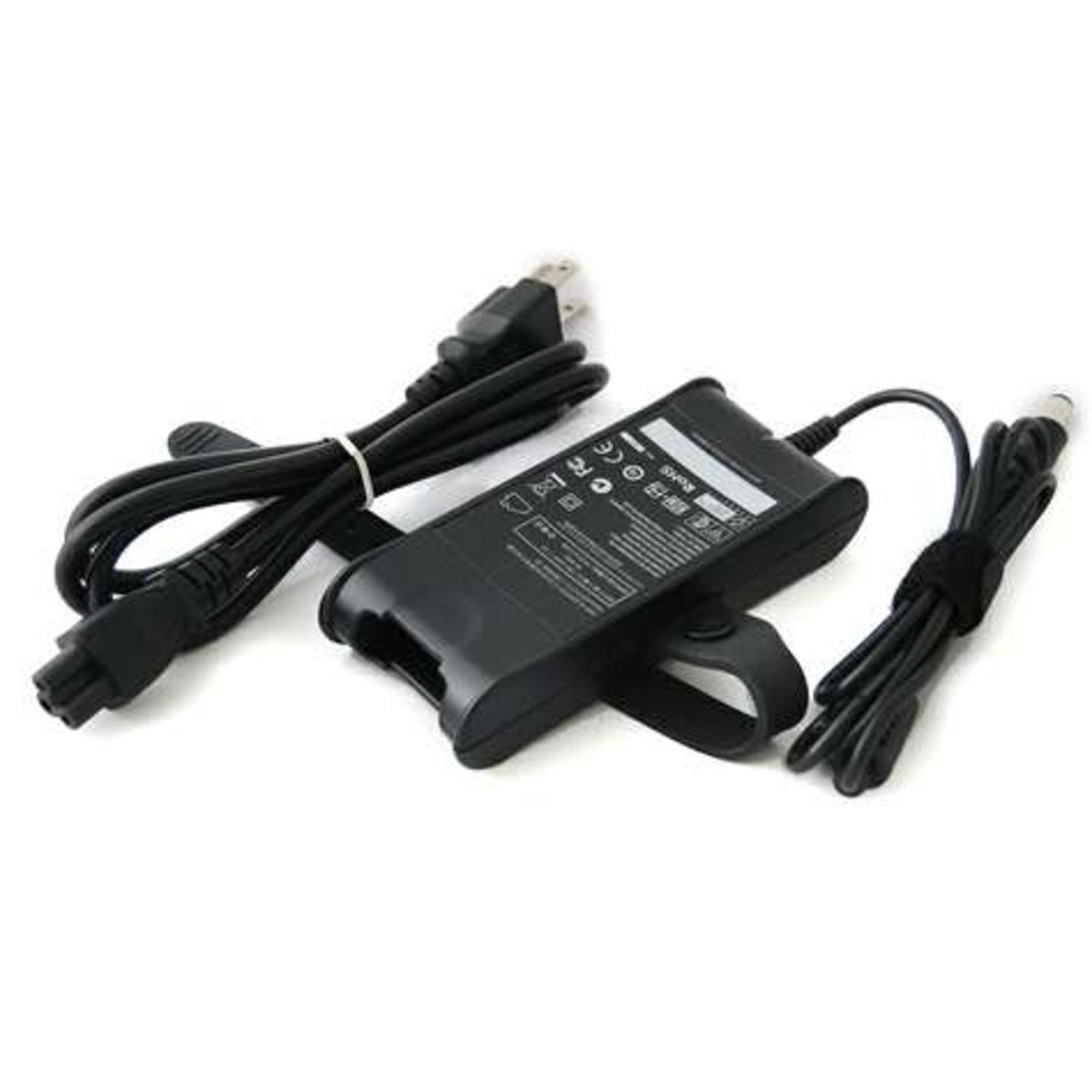 Dell AC Adapter 19.5V 3.34A 65W (7.4mmx5.0mm) Includes Power Cable New Style PA-12 Rounded Sides