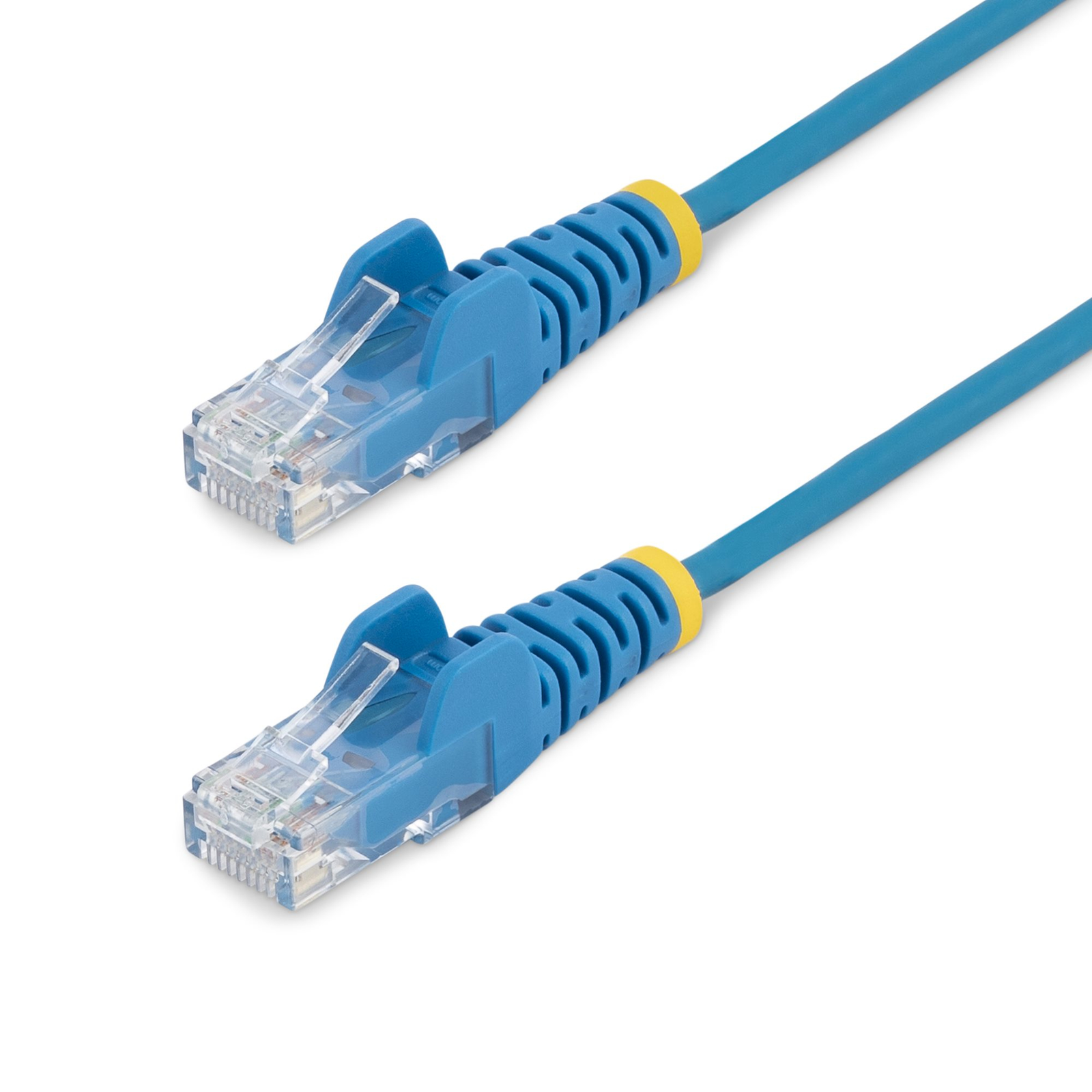 StarTech.com 1 M Cat6 Cable Slim Patch Blue Snagless RJ45 Connectors Gigabit Ethernet 28 AWG RJ-45