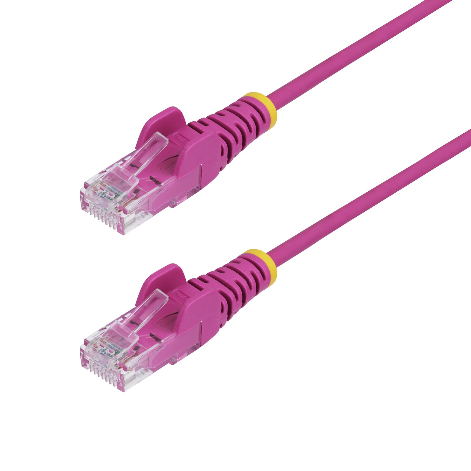 StarTech 15m Pink Slim CAT6 Ethernet Cable Snagless 28AWG LSZH Patch Cable RJ-45 (M)
