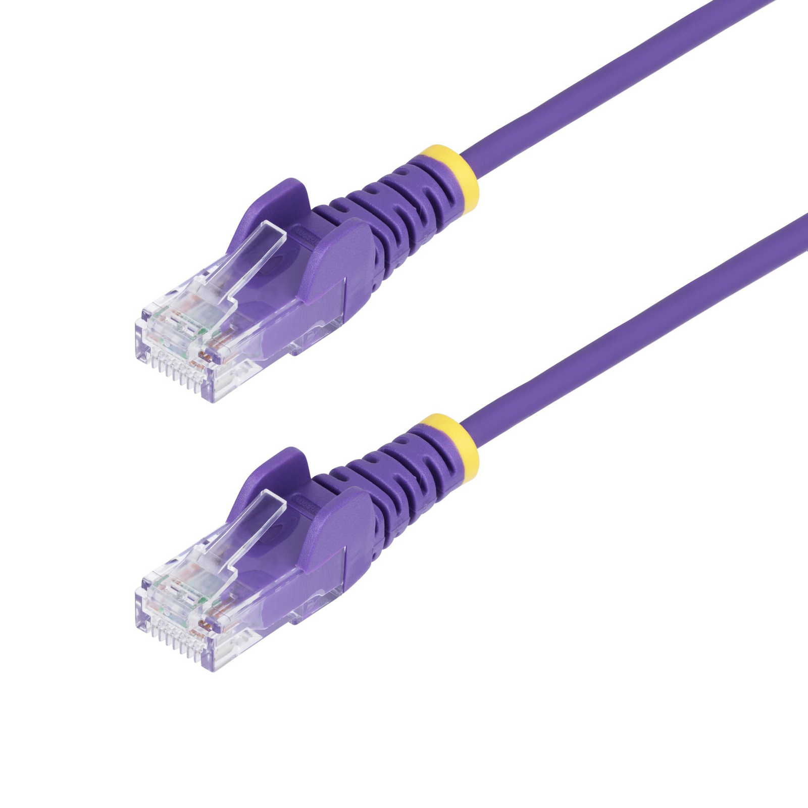 StarTech 15m Purple Slim CAT6 Ethernet Cable Snagless 28AWG LSZH Patch Cable RJ-45 (M)
