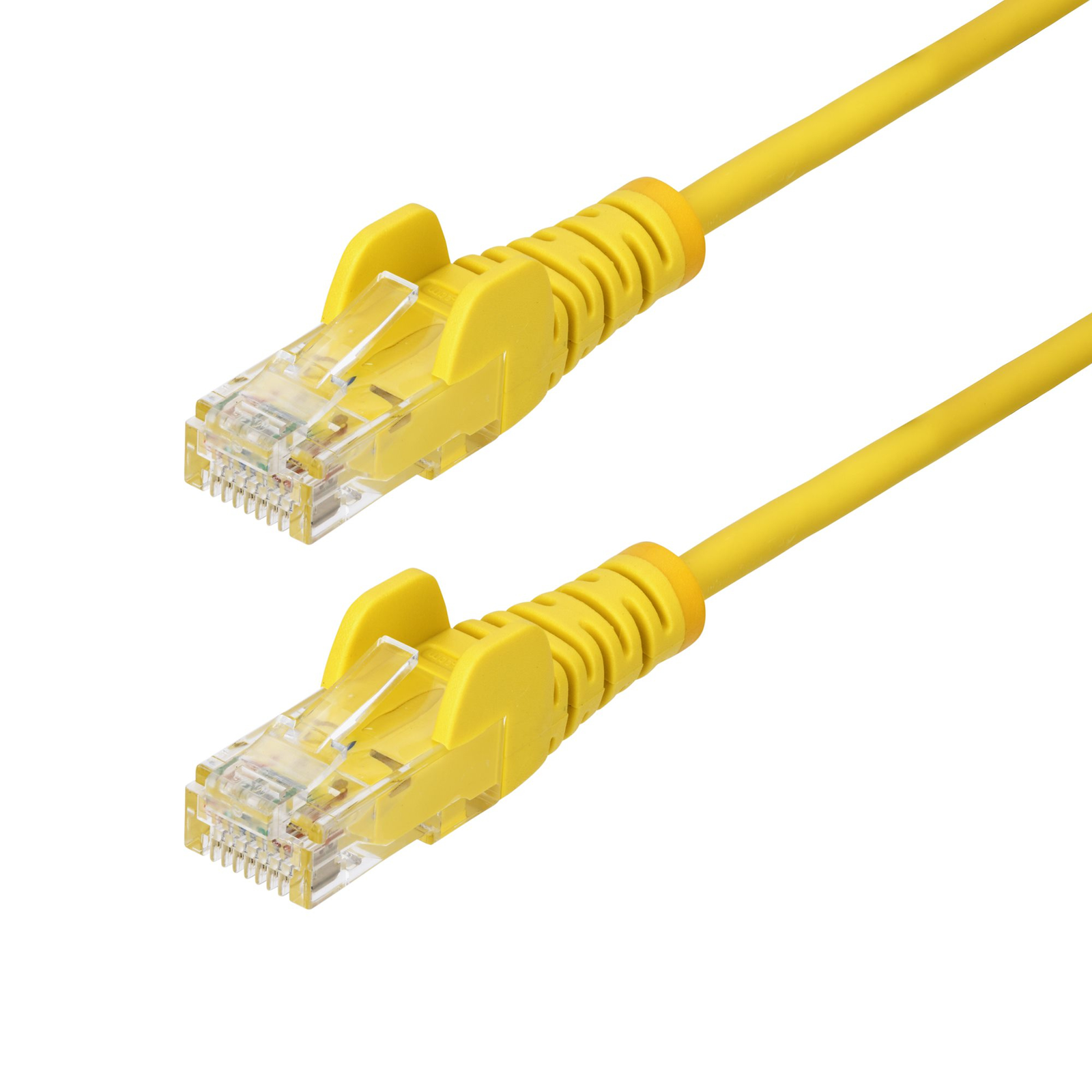 StarTech 15m Yellow Slim CAT6 Ethernet Cable Snagless 28AWG LSZH Patch Cable RJ-45 (M)