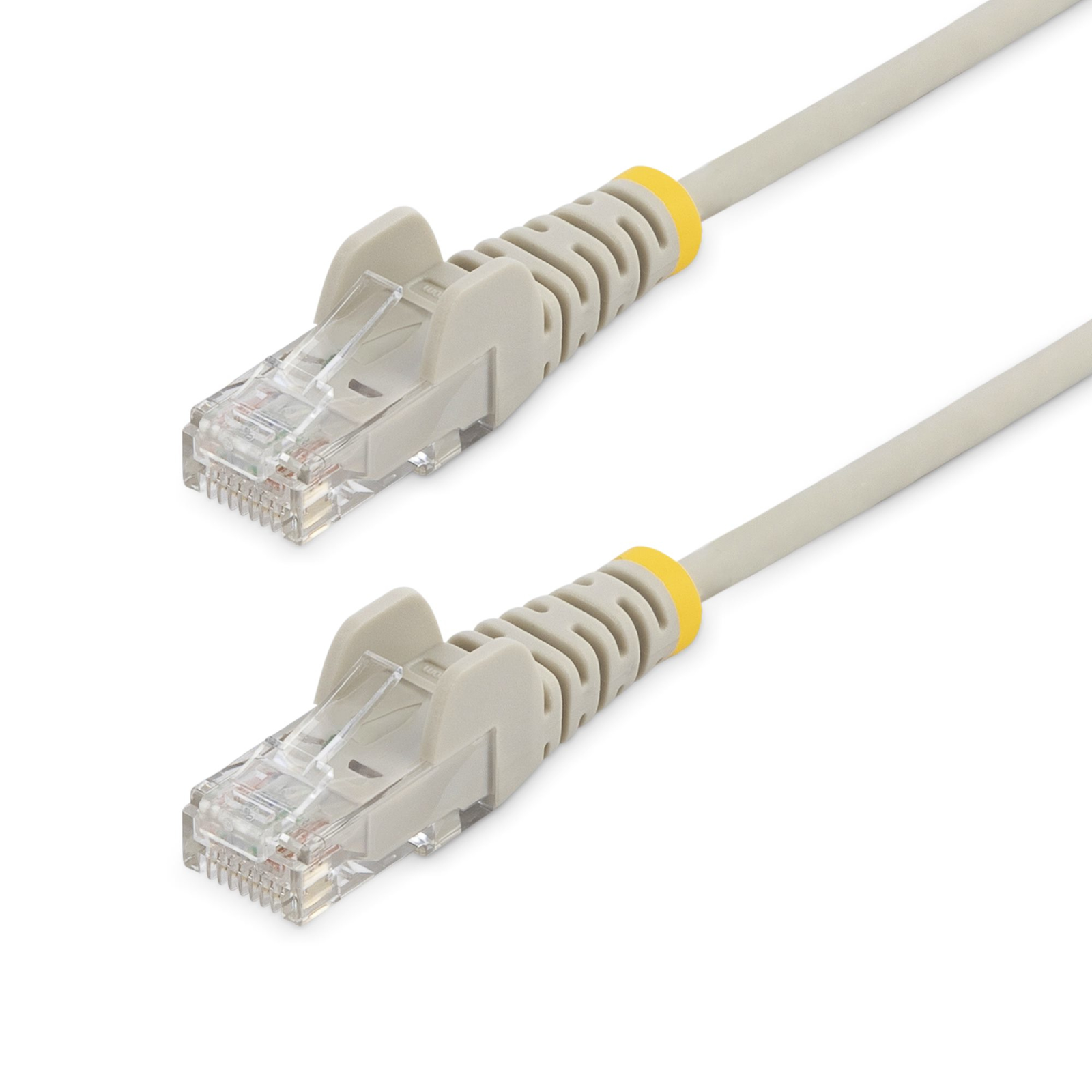 StarTech.com 3 M Cat6 Cable Slim Patch Grey Snagless RJ45 Connectors Gigabit Ethernet 28 AWG RJ-45