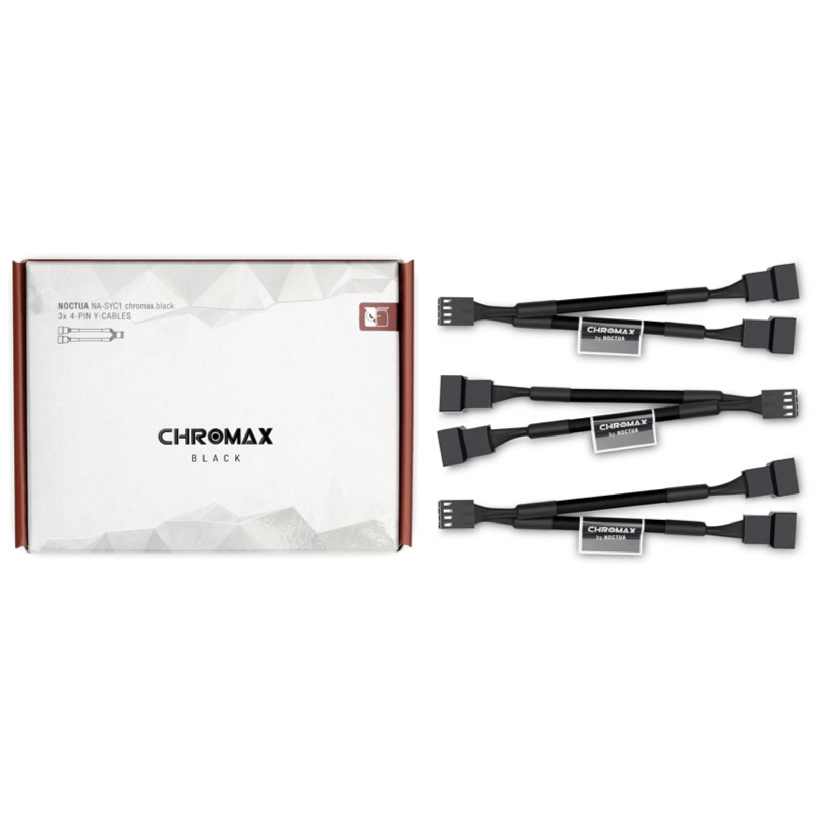 Noctua NA-SYC1 Chromax.black Y-splitter Cable Set for Fans Black