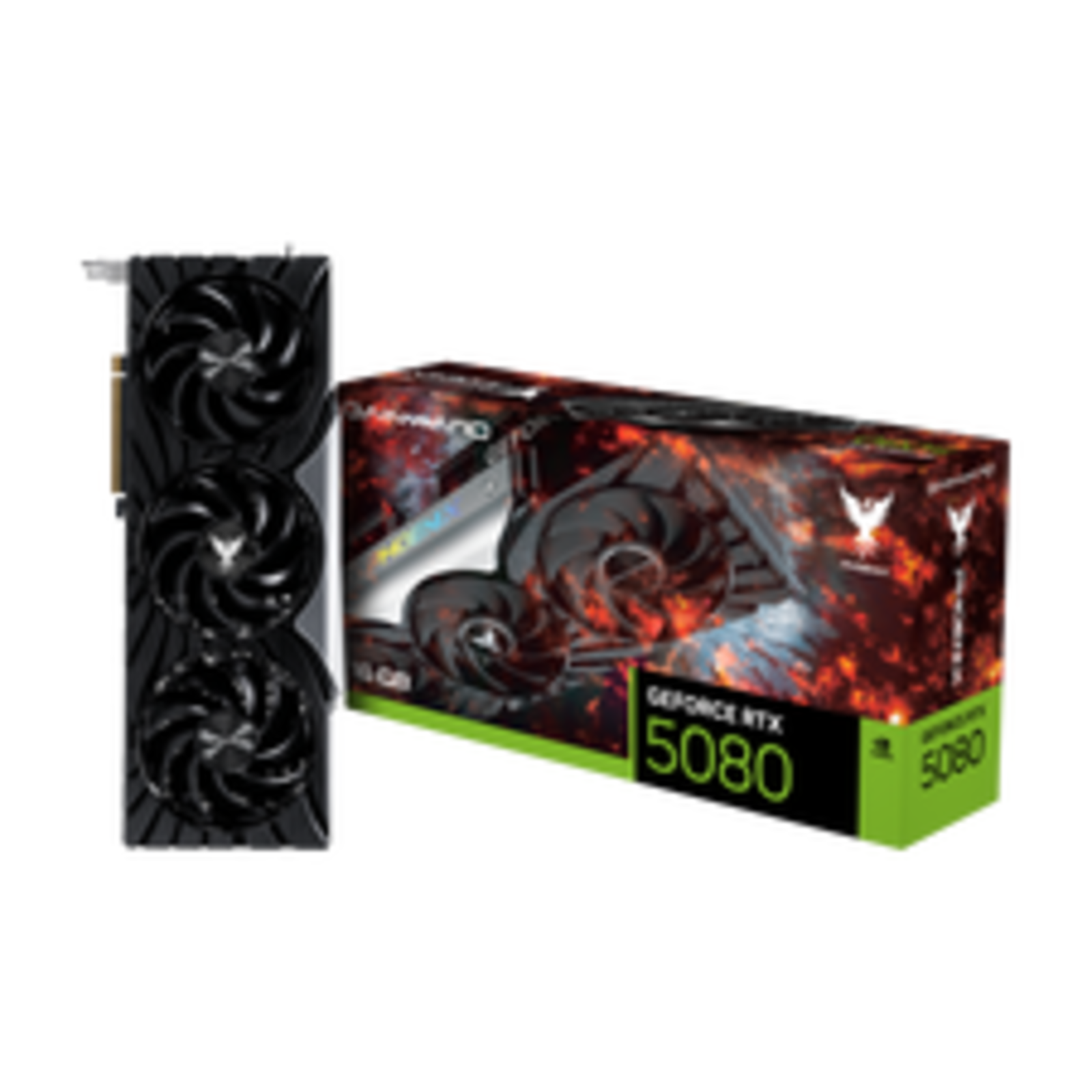 Gainward Nvidia RTX 5080 Phoenix 1 16GB GDDR7 RAM PCIe X16 HDMI 2.1 DisplayPort G-Sync Over