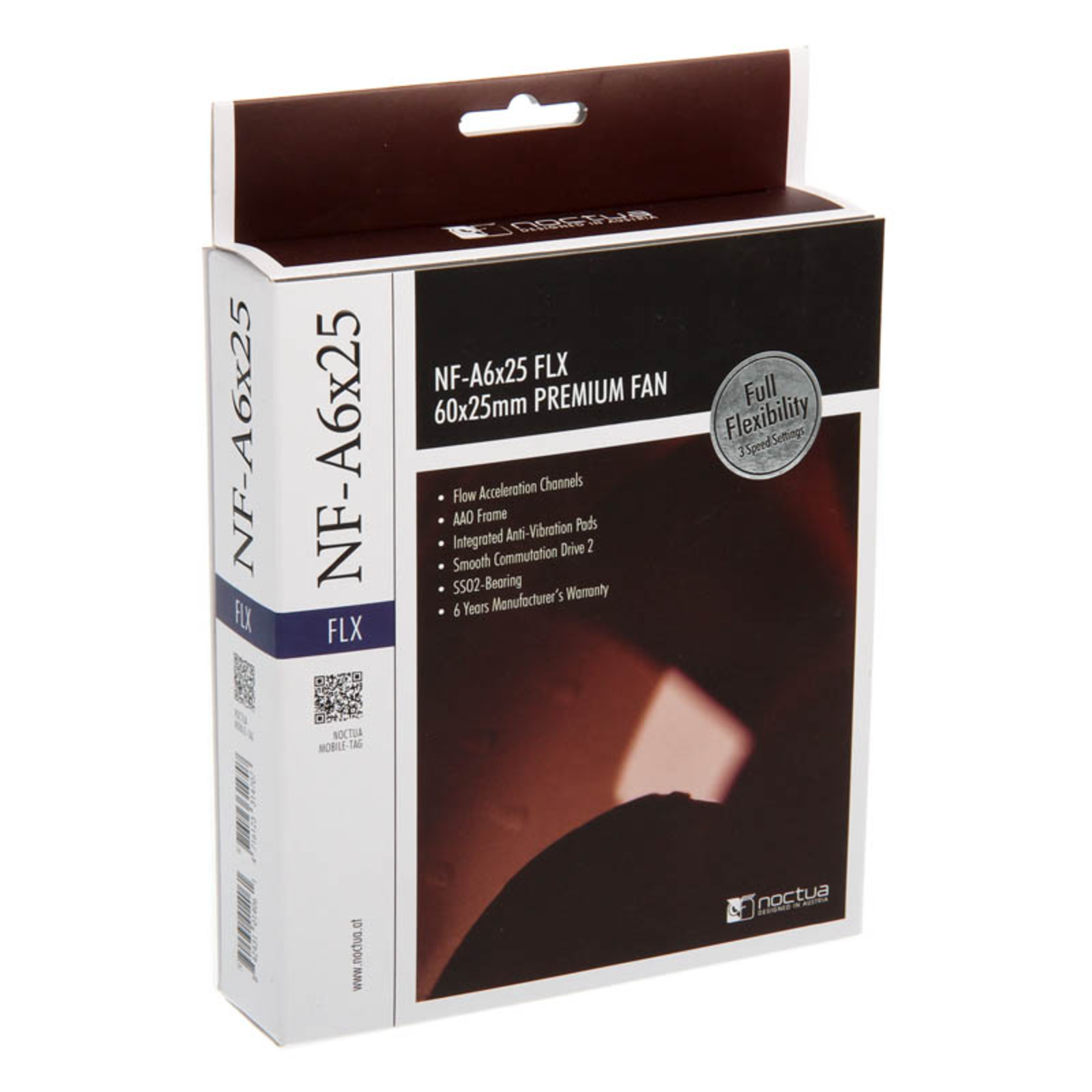 Noctua NF-A6x25 FLX Brown White