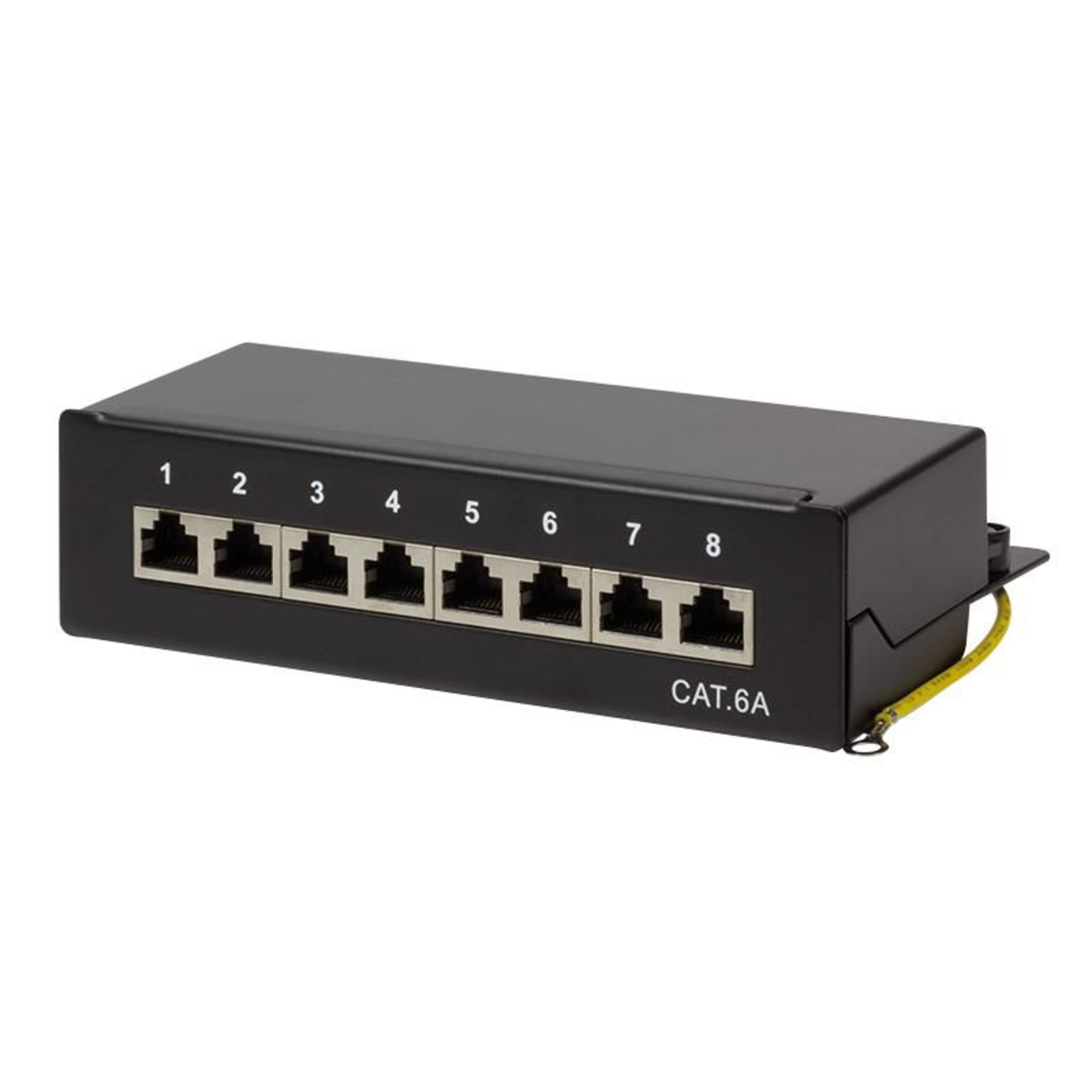 LOGILINK NP0018B LOGILINK- Cat 6A STP Patchpanel 8-port Black