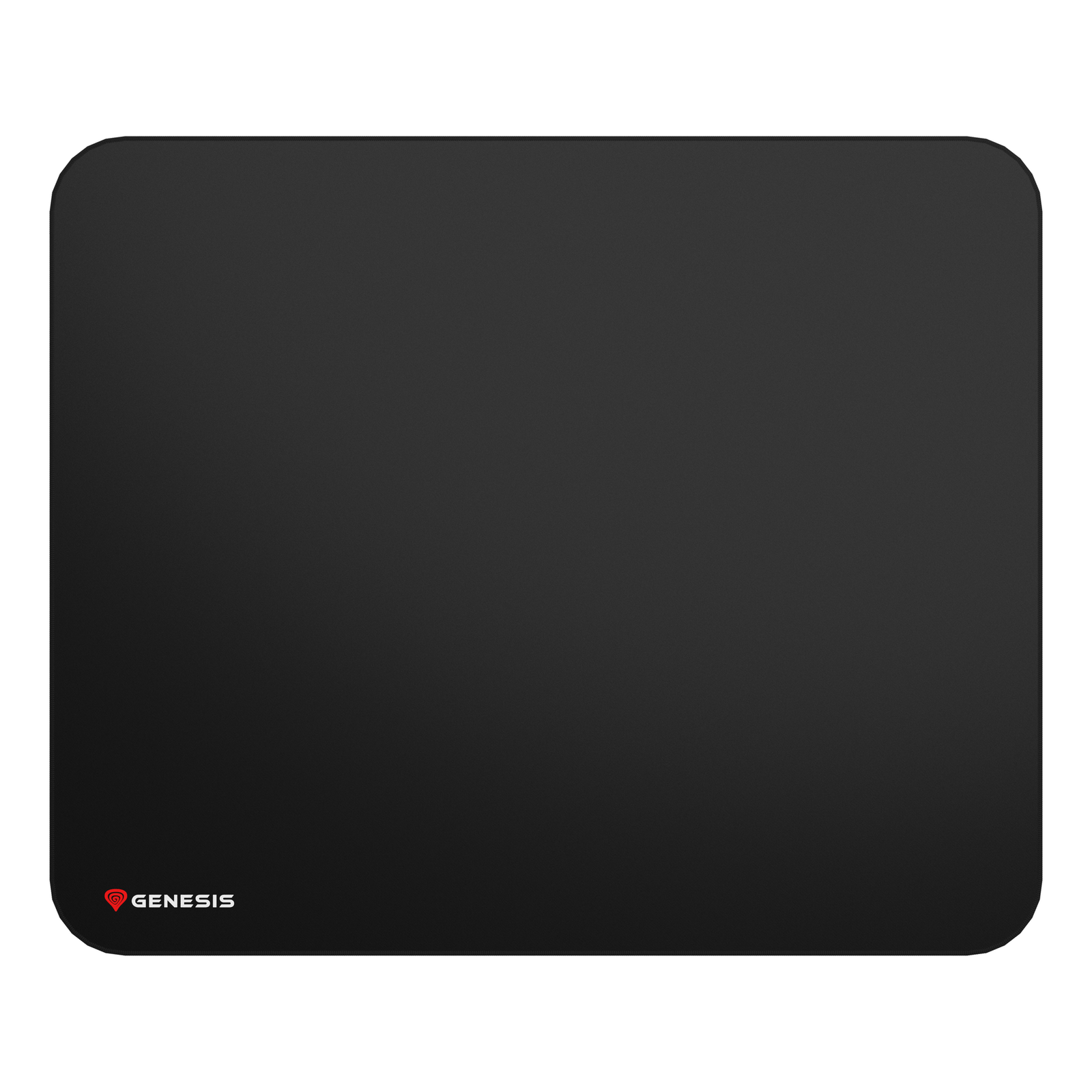 natec Genesis M12 Midi Black Single Colour Fabric Anti-slip Base Gaming Mouse Pads