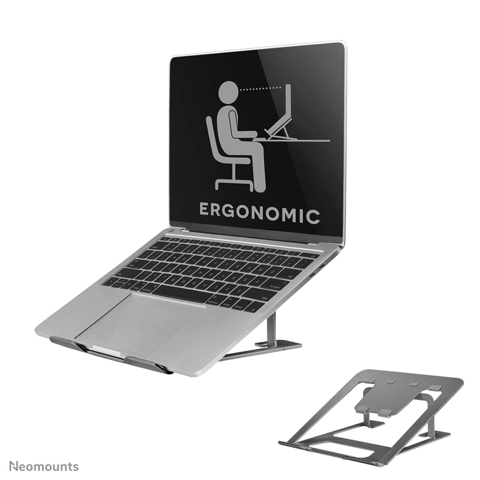 Neomounts Foldable Laptop Stand Laptop Stand Grey 25.4cm 10