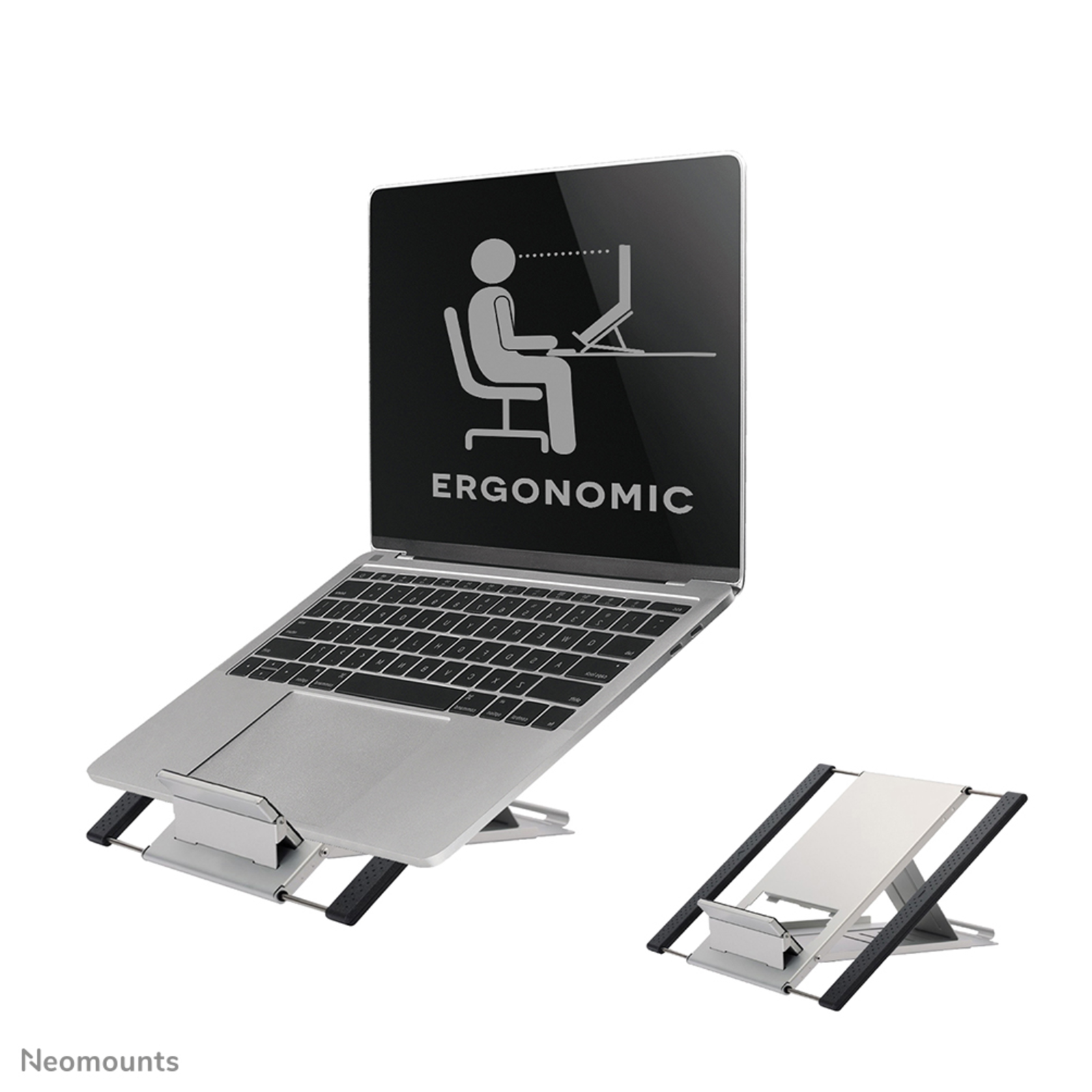 Neomounts Deskstand Laptop IPAD-Stand Silver