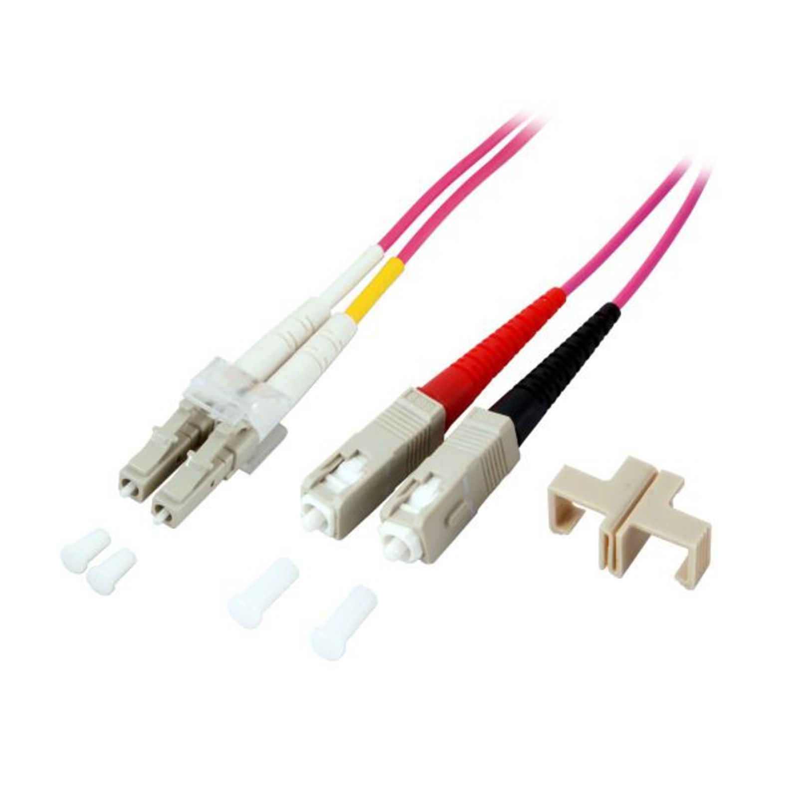 EFB Elektronik O0323.0.5 Duplex Jumper LC-SC 50/125 0.5 M OM4 Violet