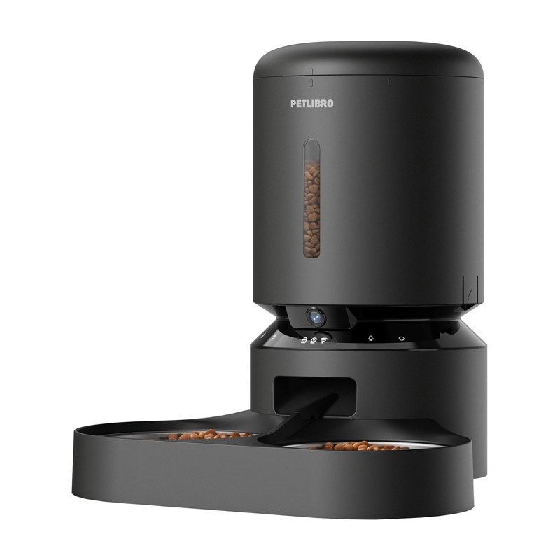 Petlibro Granary camera food dispenser with double bowl, 5L (black)