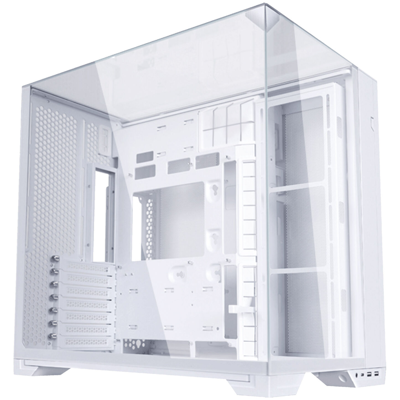 Lian Li O11 Vision Compact Midi Tower E-ATX Tempered Glass White PC Case Gaming