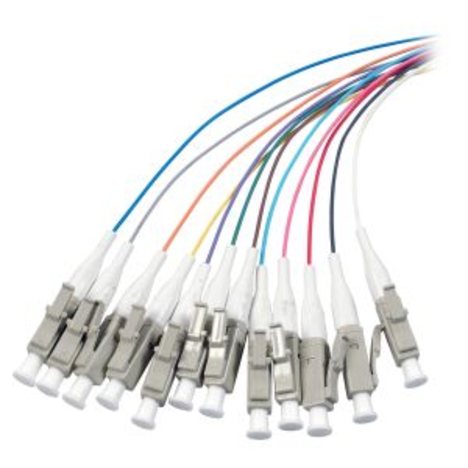 EFB Elektronik O3483.2 Fibre Pigtail LC 12 Pigtails 50/125 OM4 2 M