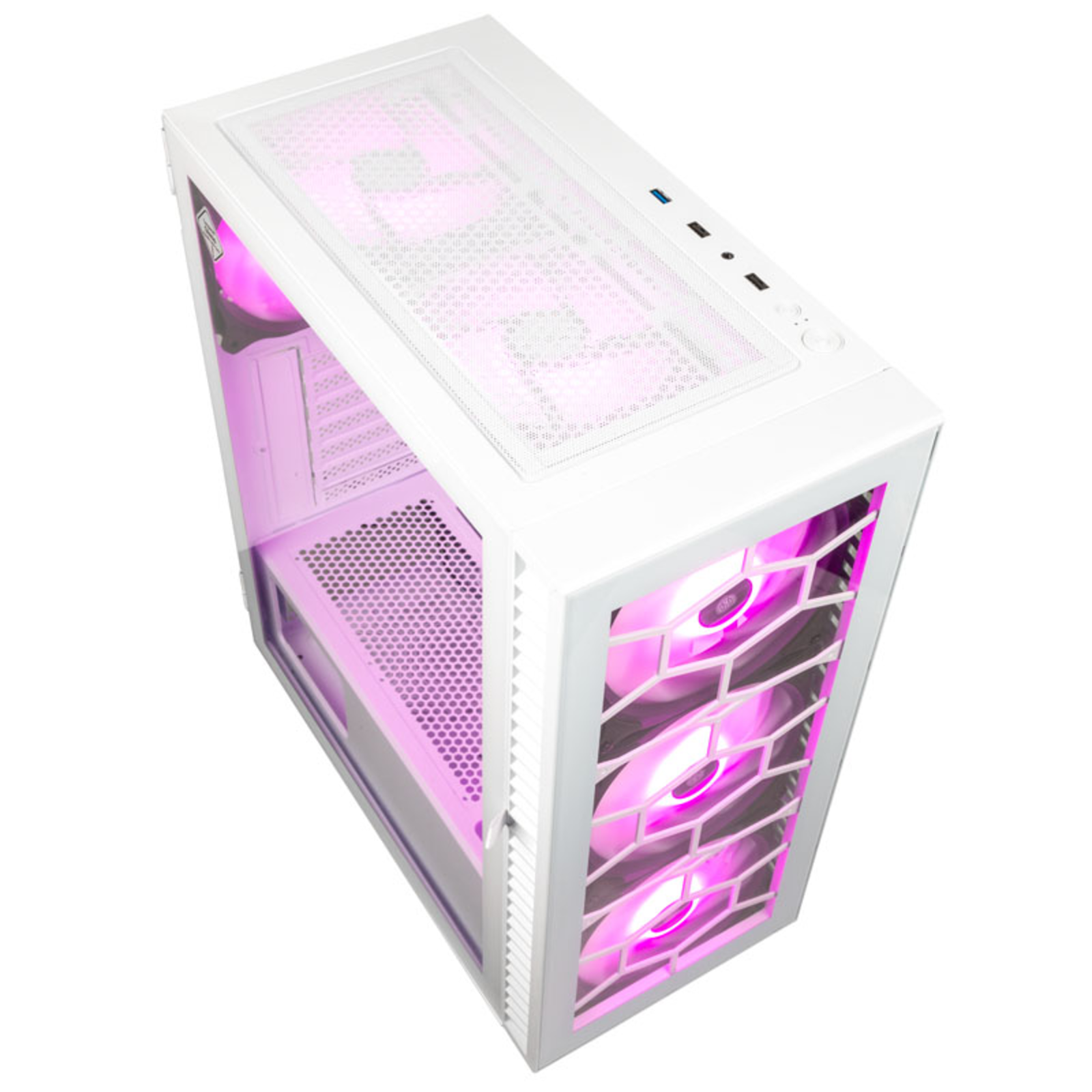 Kolink Observatory HF Glass ARGB Midi-Tower White