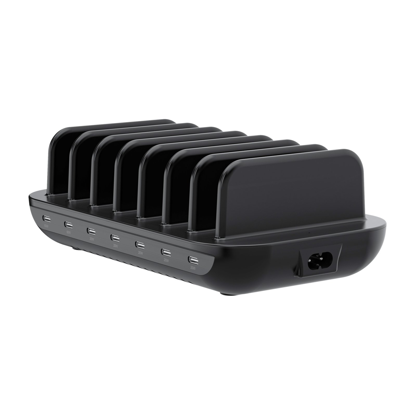 Conceptronic 7-port 160W 7xUSB-C PD 3.0 Charger Black