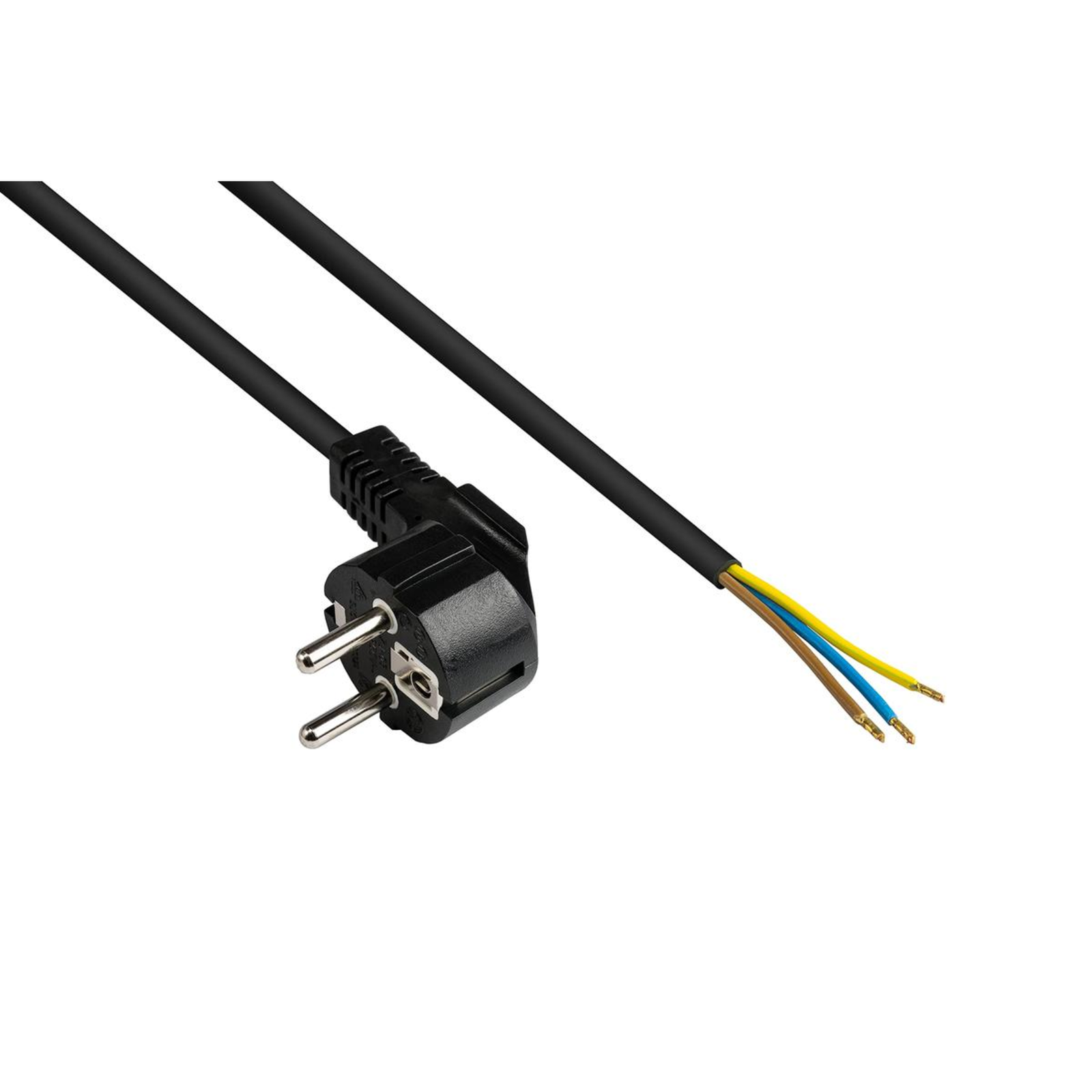 Good Connections P0185-S030 3 M Type E+F Mains Plug H05VV-F3G 250 V
