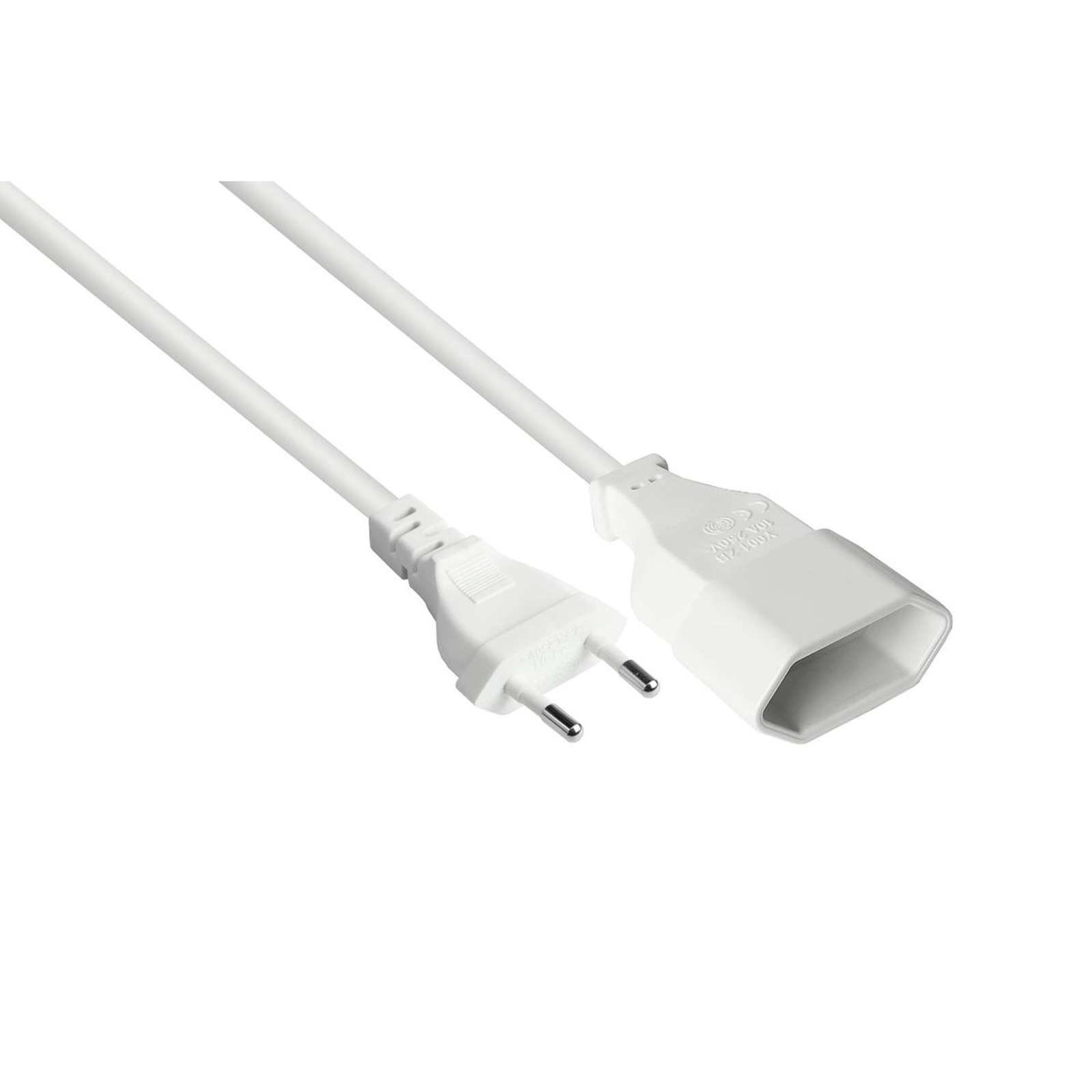 Good Connections P0300-W010 1 M Type C Mains Plug H03VVH2-F2 250 V