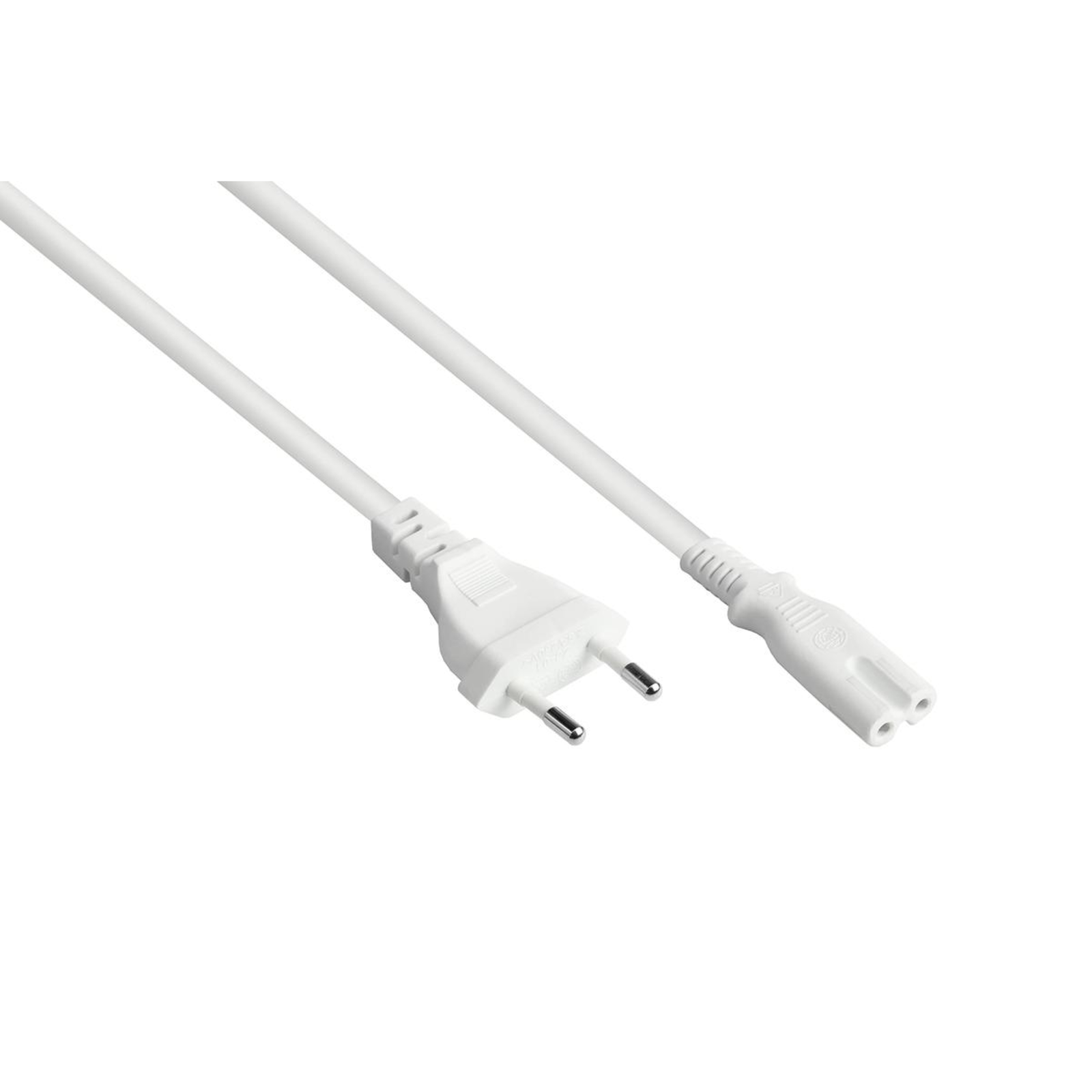 Good Connections P0370-W018 1.8 M Type C Mains Plug C7 Coupler H03VVH2-F 250 V 2.5 A