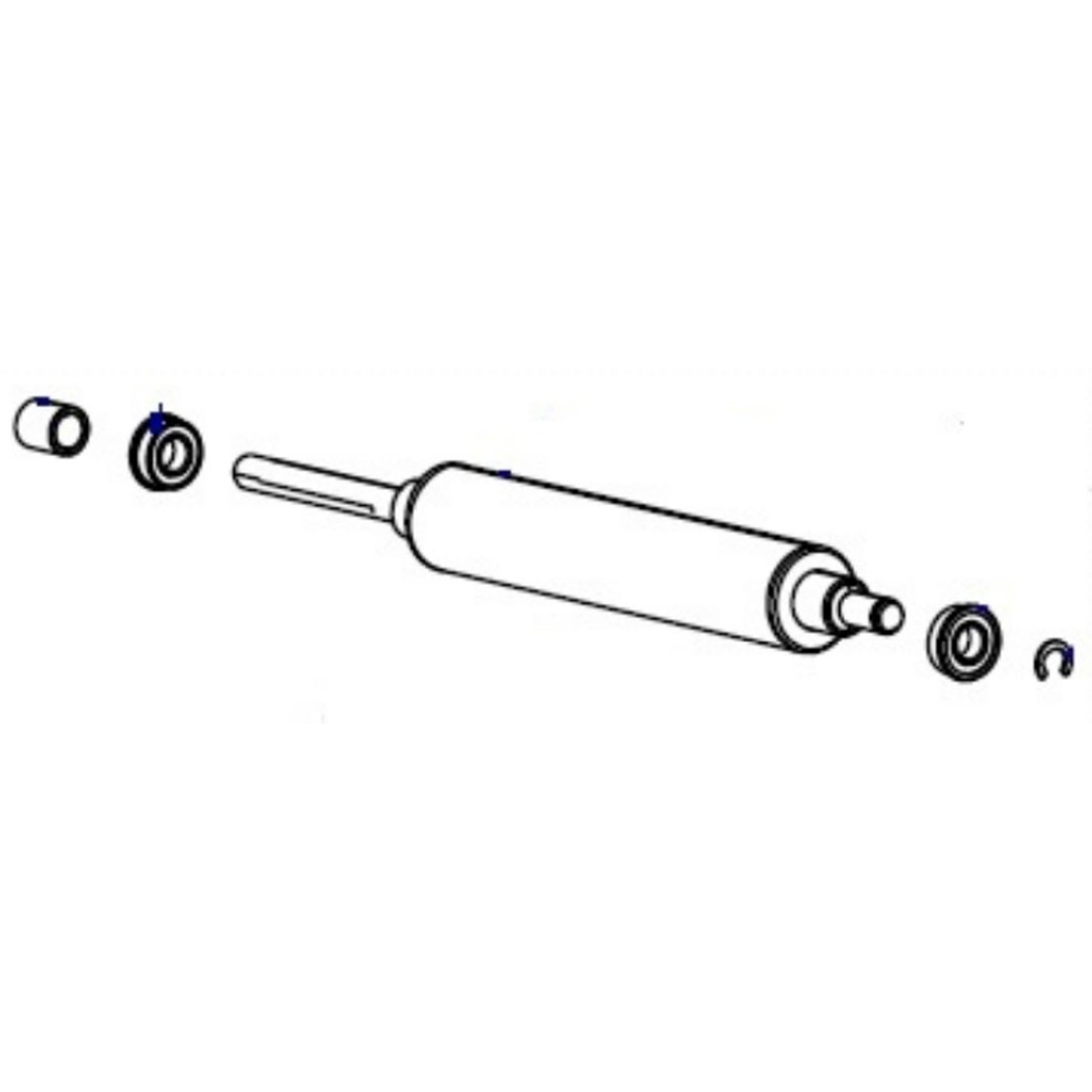 Zebra Print Roller for Zebra ZT510 (P1083347-012)