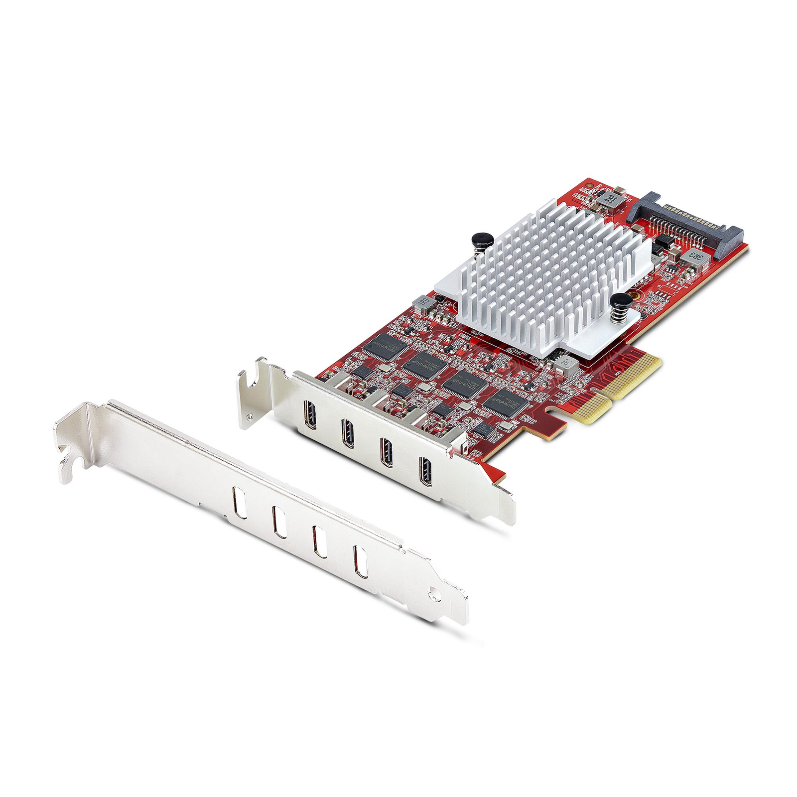 StarTech 4-port USB Type-C PCIe Card USB-C 10Gb 4x Controllers TAA