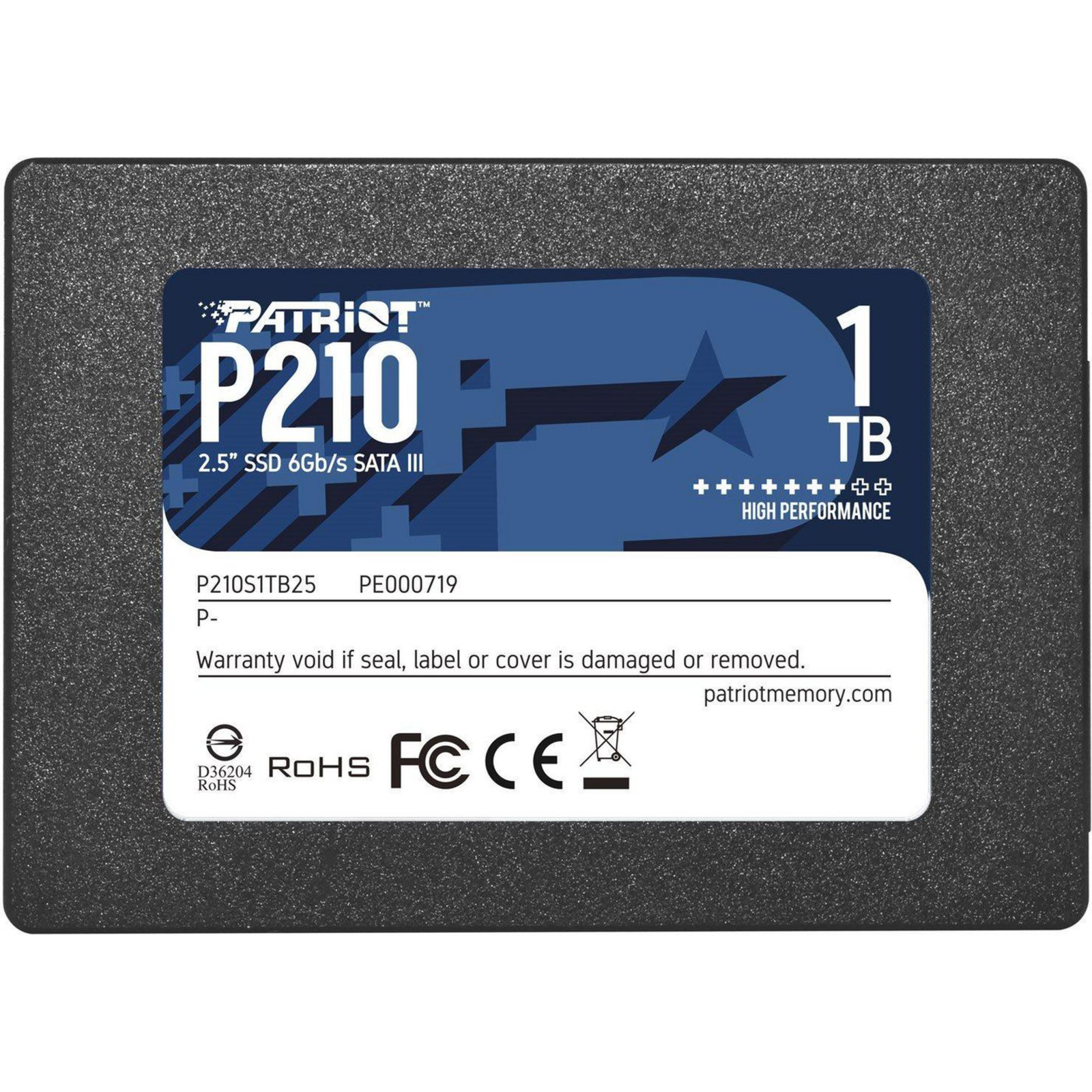 Patriot Memory P210 1 TB Black SATA 6 Gb S 2.5