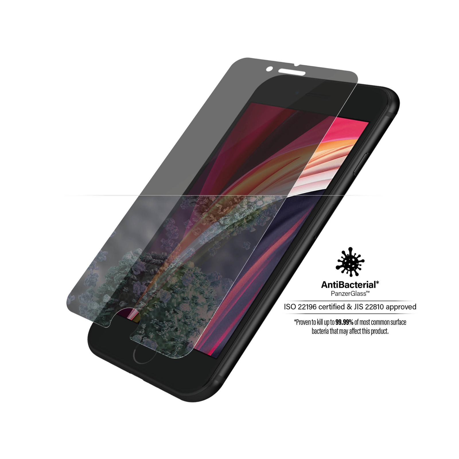 PanzerGlass Privacy KrystalClear for IPhone 6 6s 7 8 SE 2. Generation