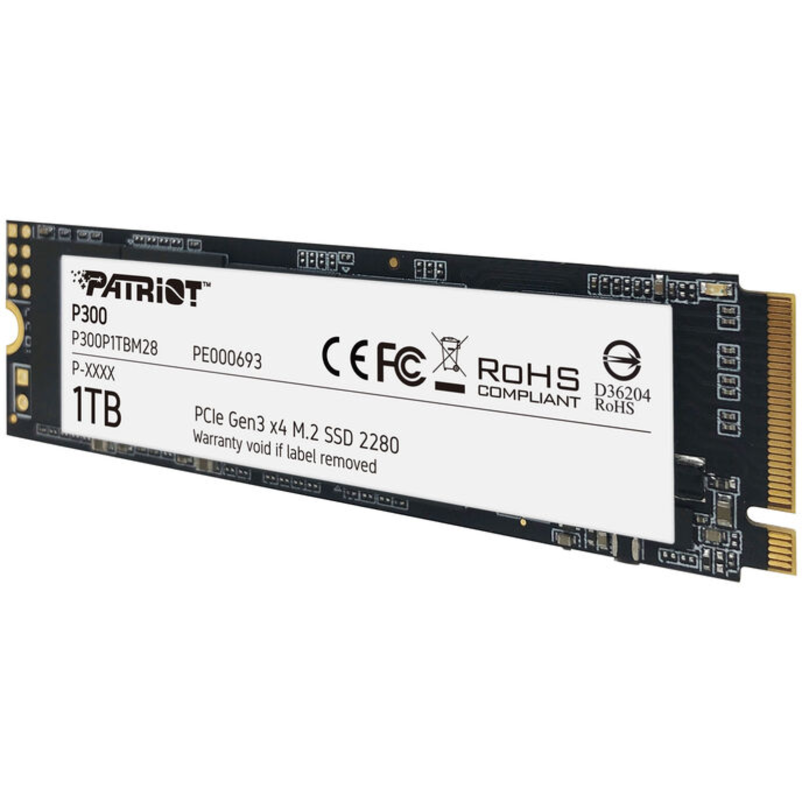 Patriot Memory P300 1 TB PCIe 3.0 X4 NVMe 1.3 M.2 2280