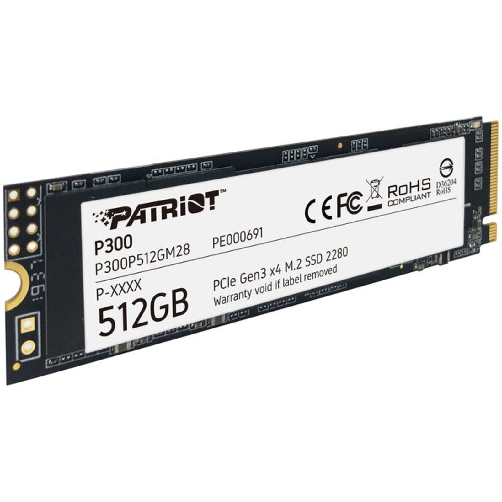 Patriot Memory P300 512 GB PCIe 3.0 X4 NVMe 1.3 M.2 2280
